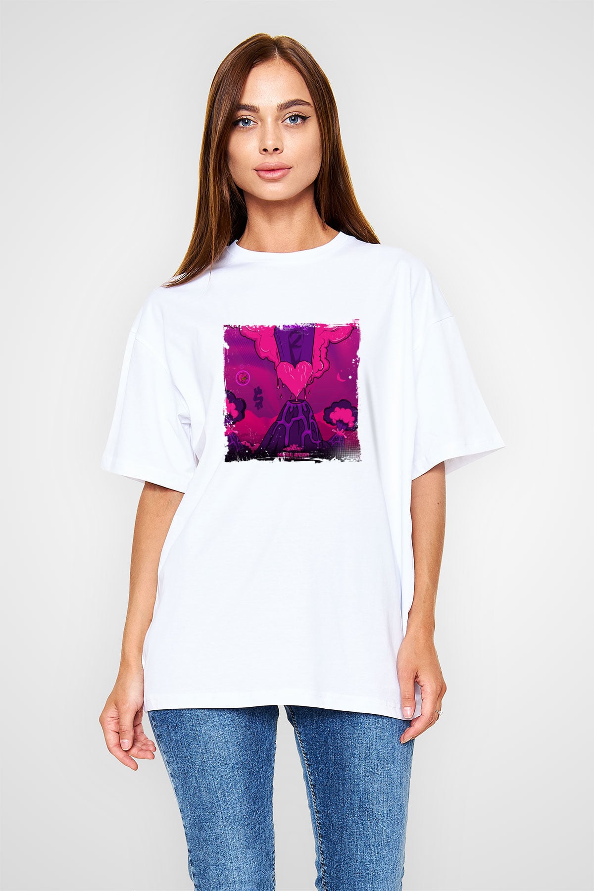Lil Uzi Vert Baskılı Unisex Beyaz Tişört