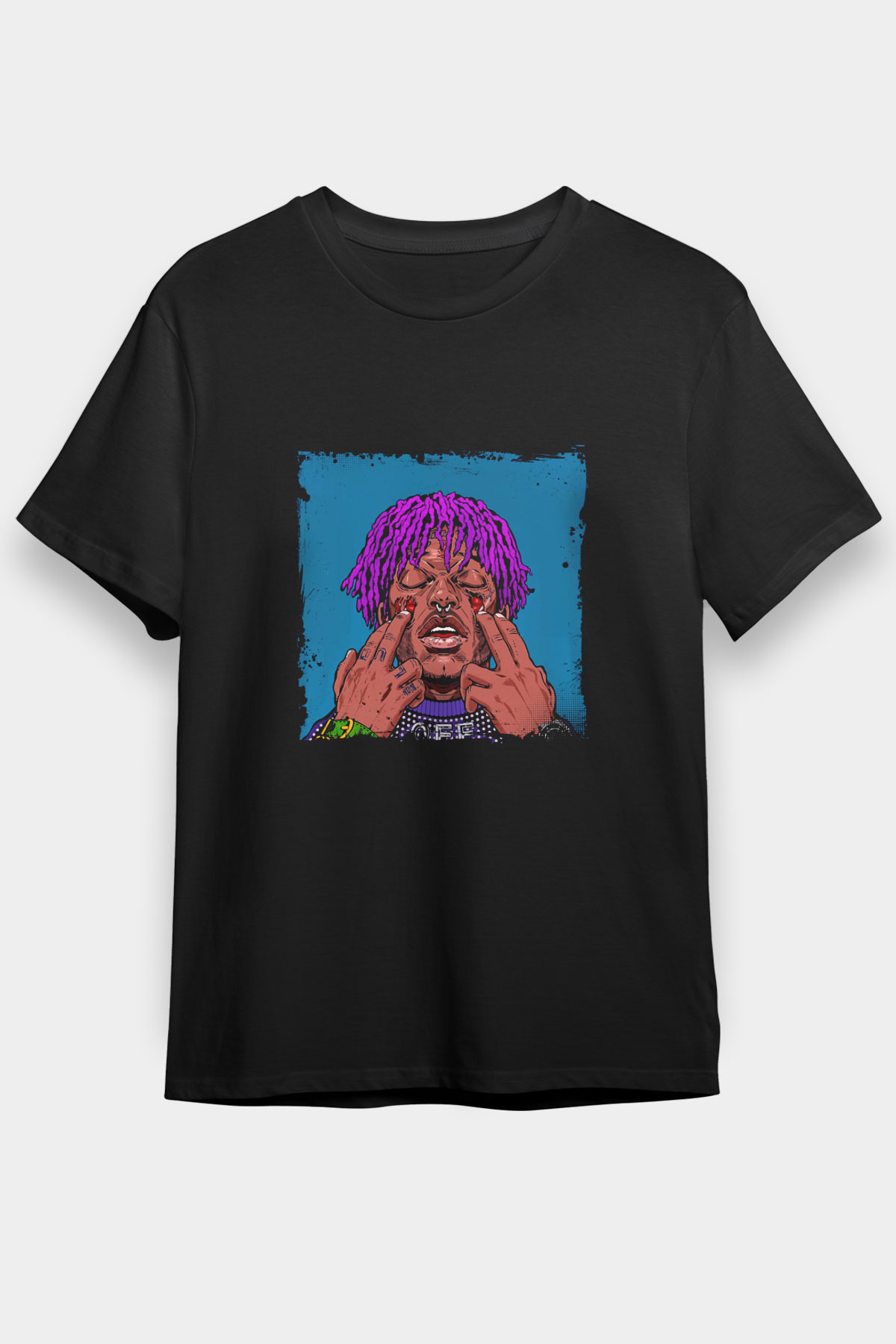 Lil Uzi Vert Baskılı Unisex Siyah Tişört