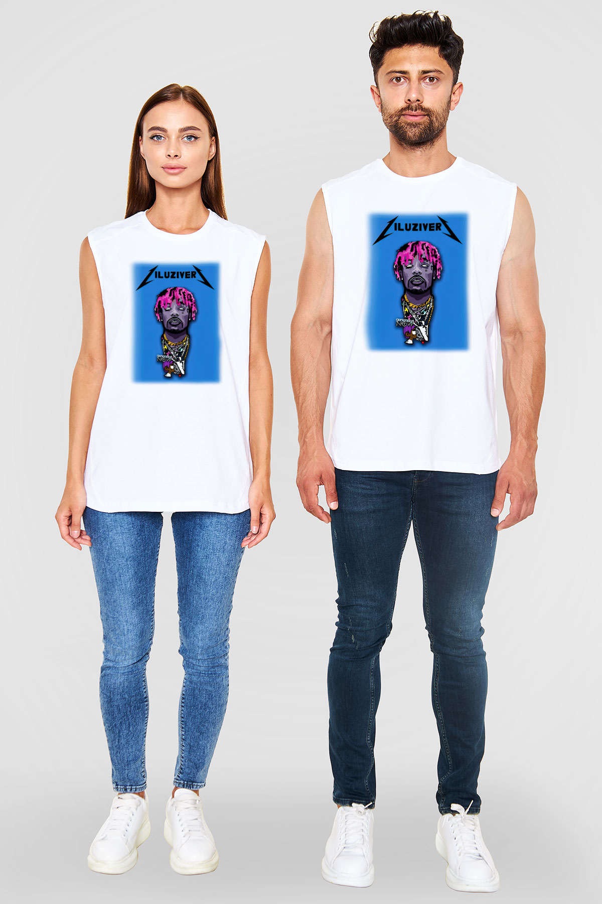 Lil Uzi Vert Beyaz Unisex Kolsuz Tişört