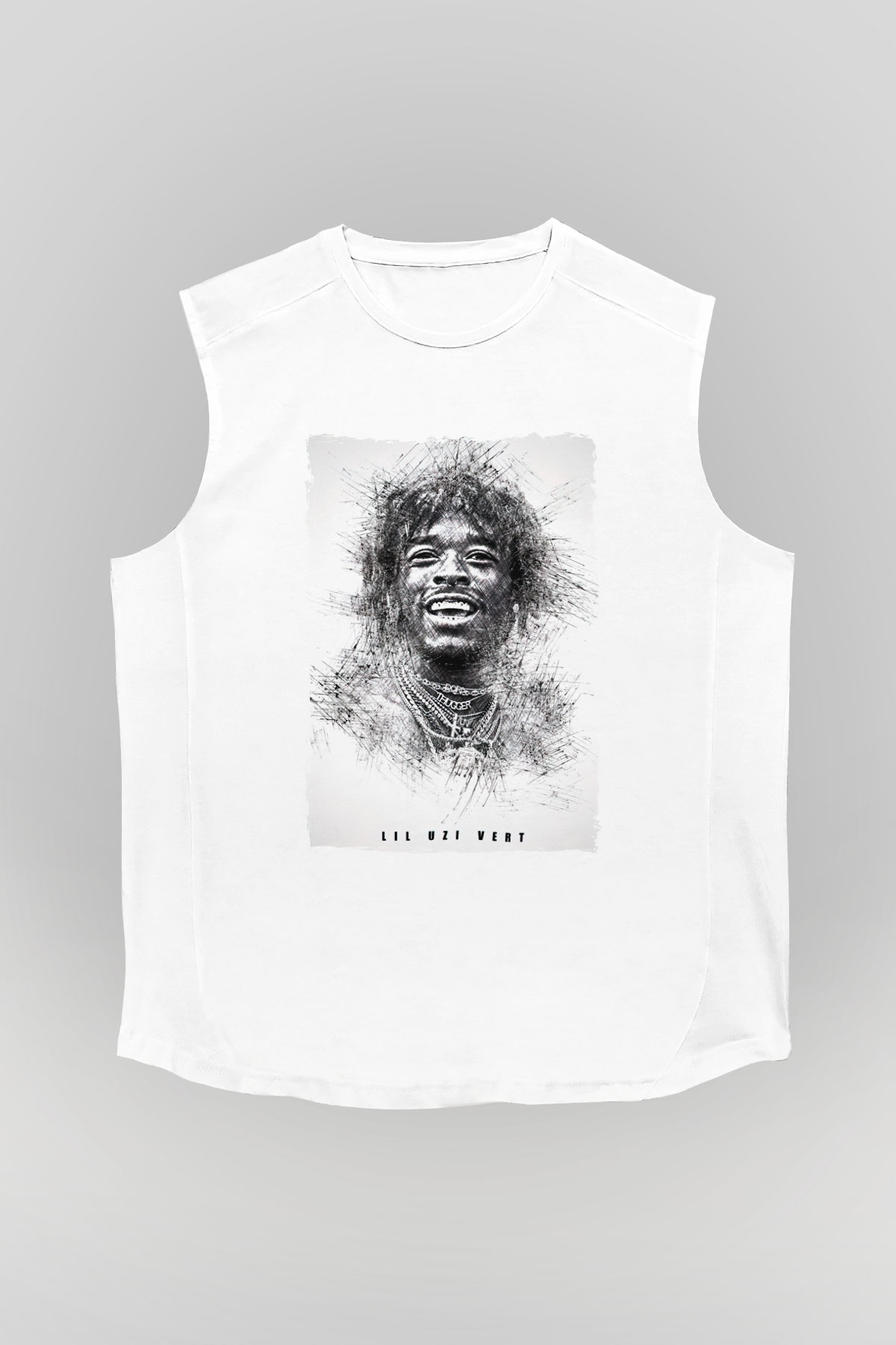 Lil Uzi Vert Beyaz Unisex Kolsuz Tişört