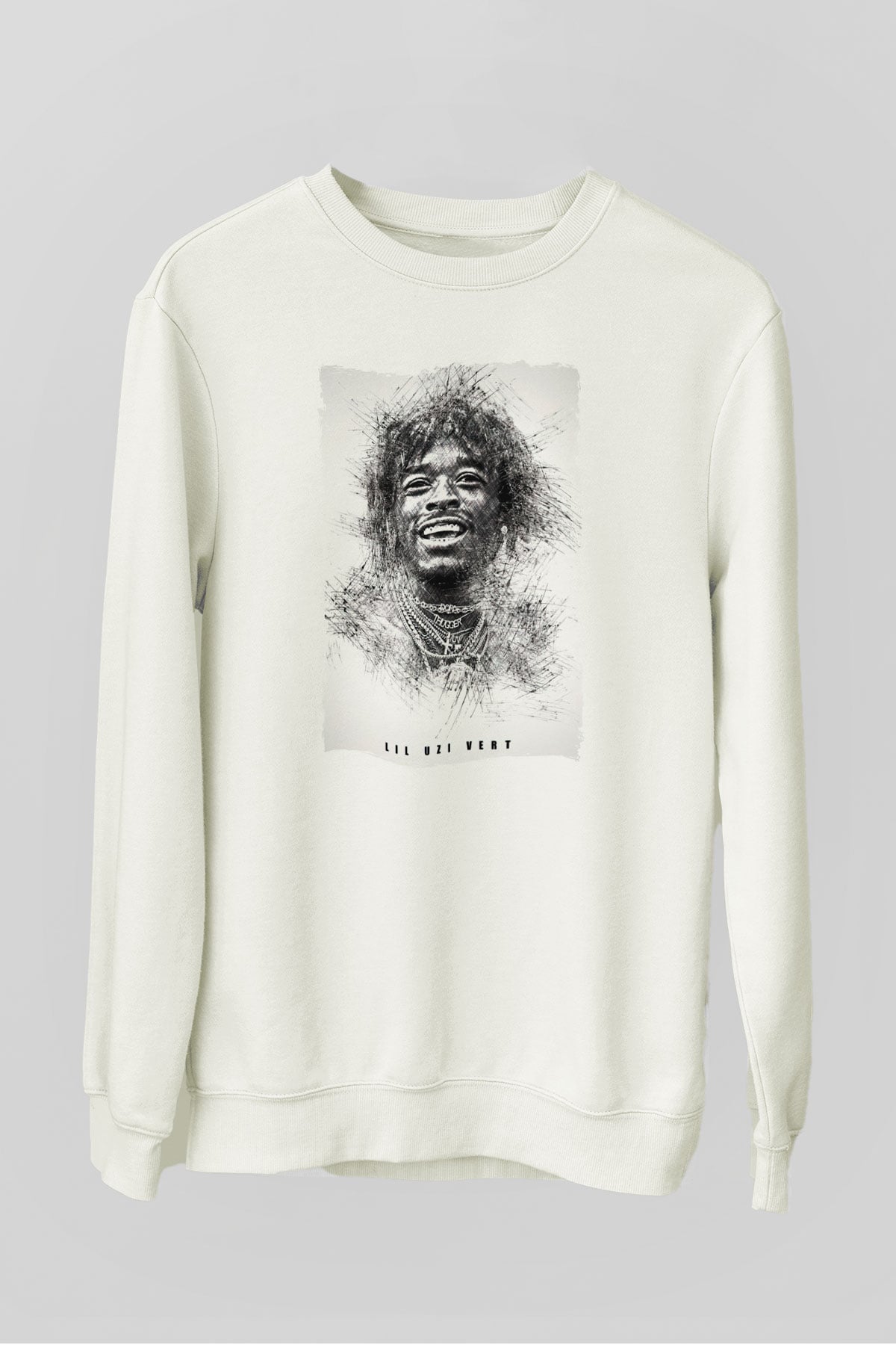 Lil Uzi Vert Beyaz Unisex Sweatshirt
