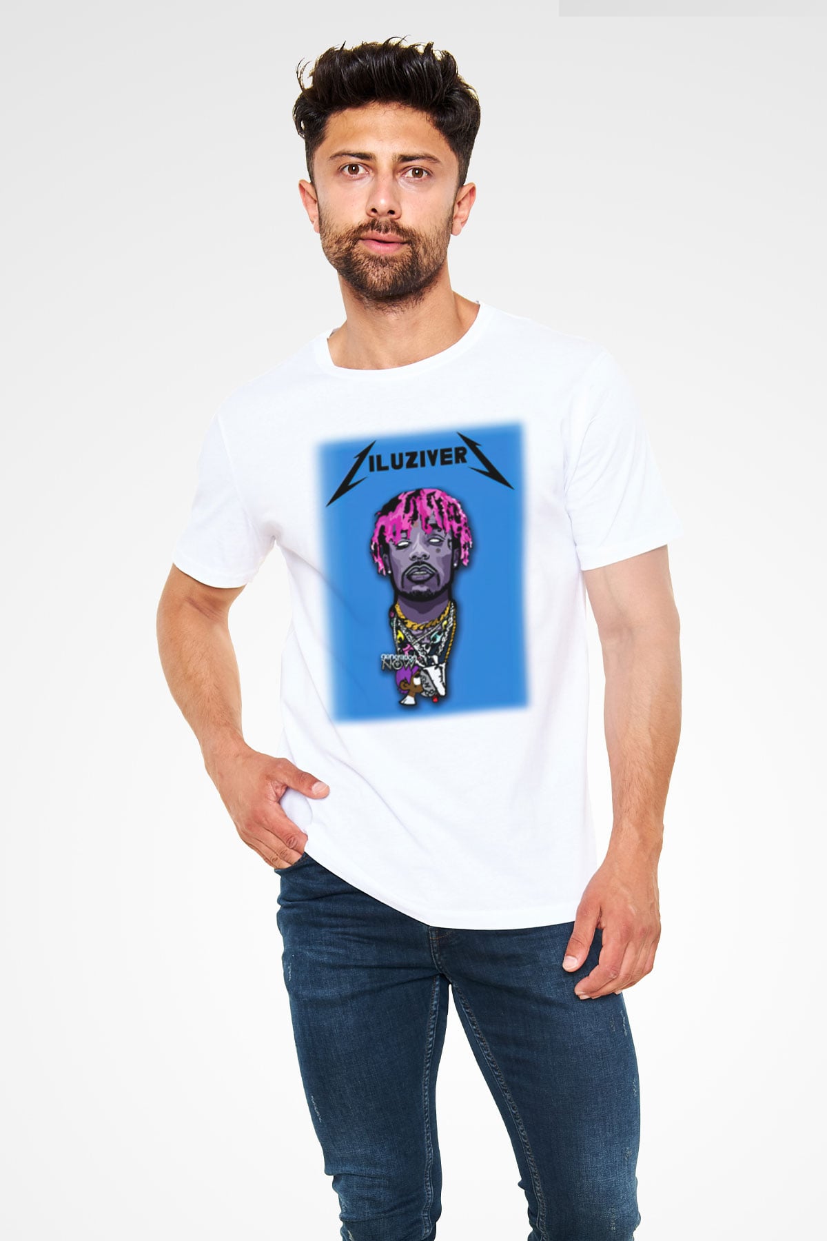 Lil Uzi Vert Beyaz Unisex Tişört T-Shirt - TişörtFabrikası