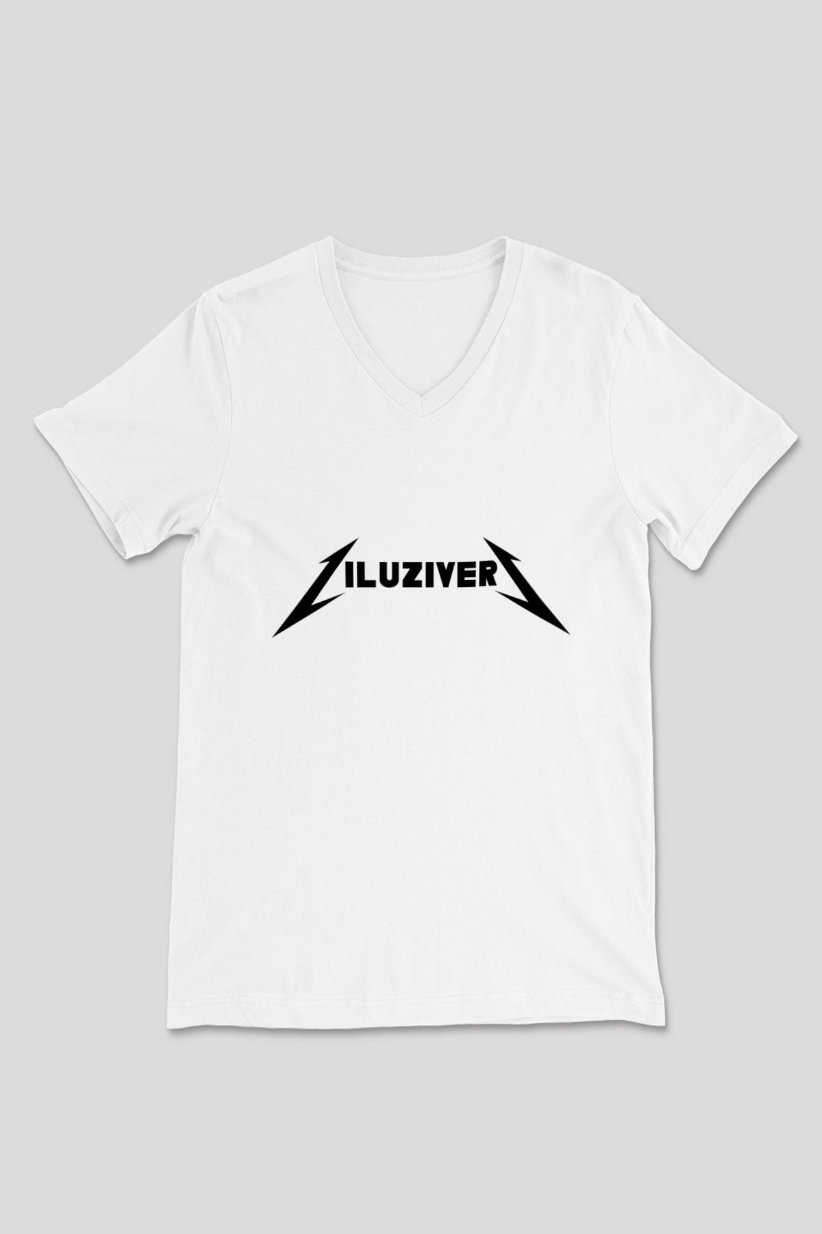 Lil Uzi Vert Beyaz Unisex V Yaka Tişört T-Shirt