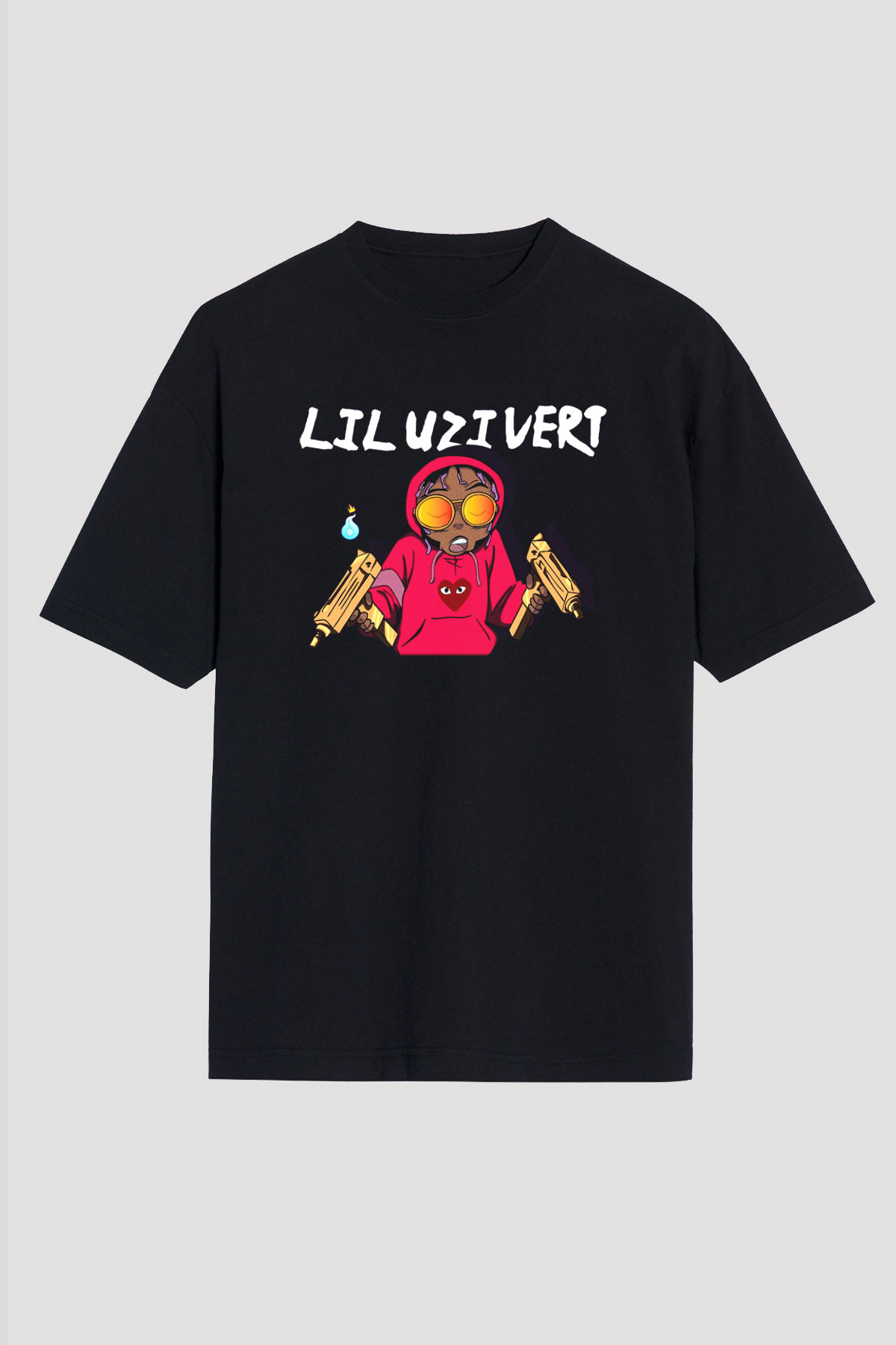 Lil Uzi Vert Siyah Unisex Oversize Tişört T-Shirt