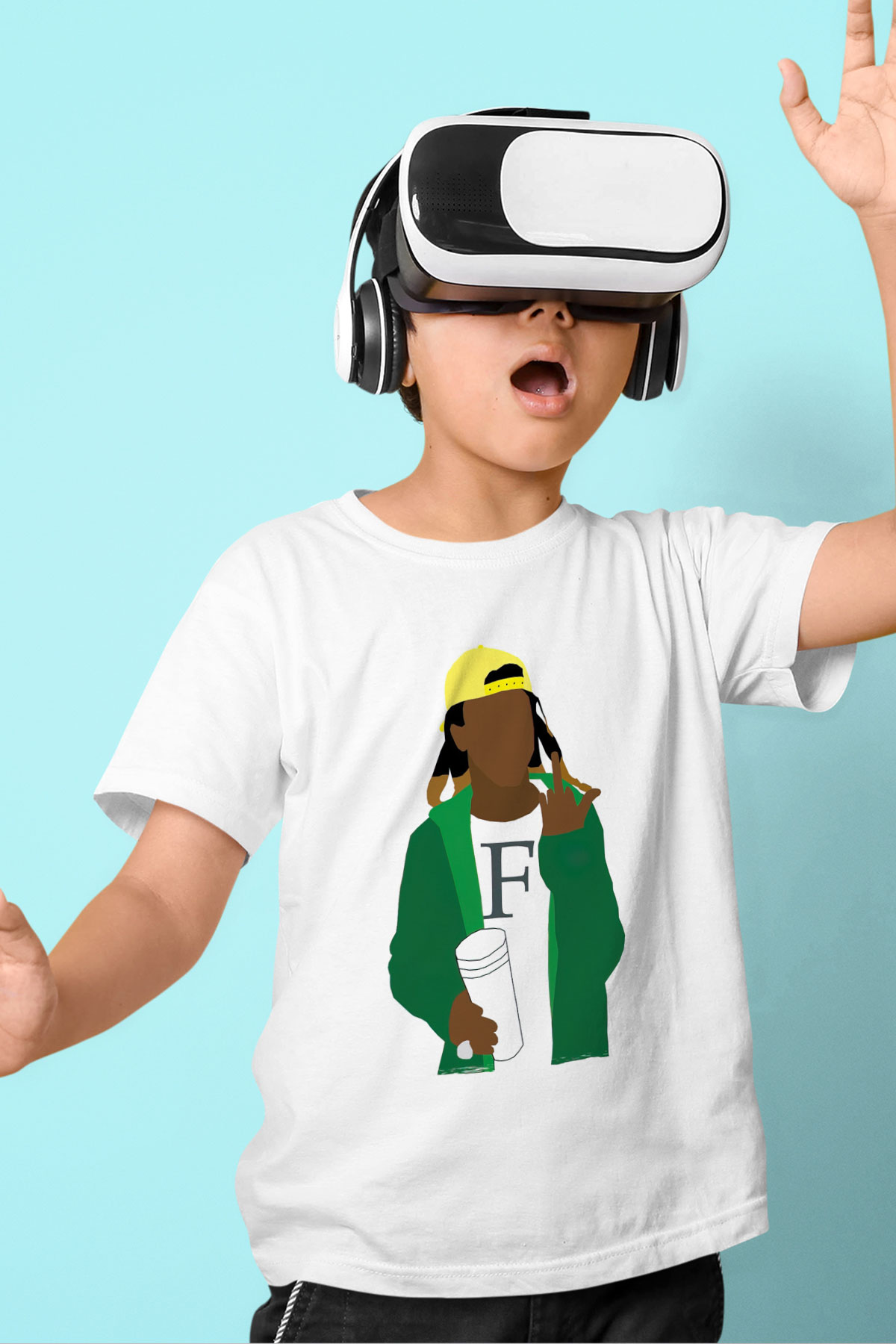 Lil Wayne Beyaz Unisex Çocuk Tişört
