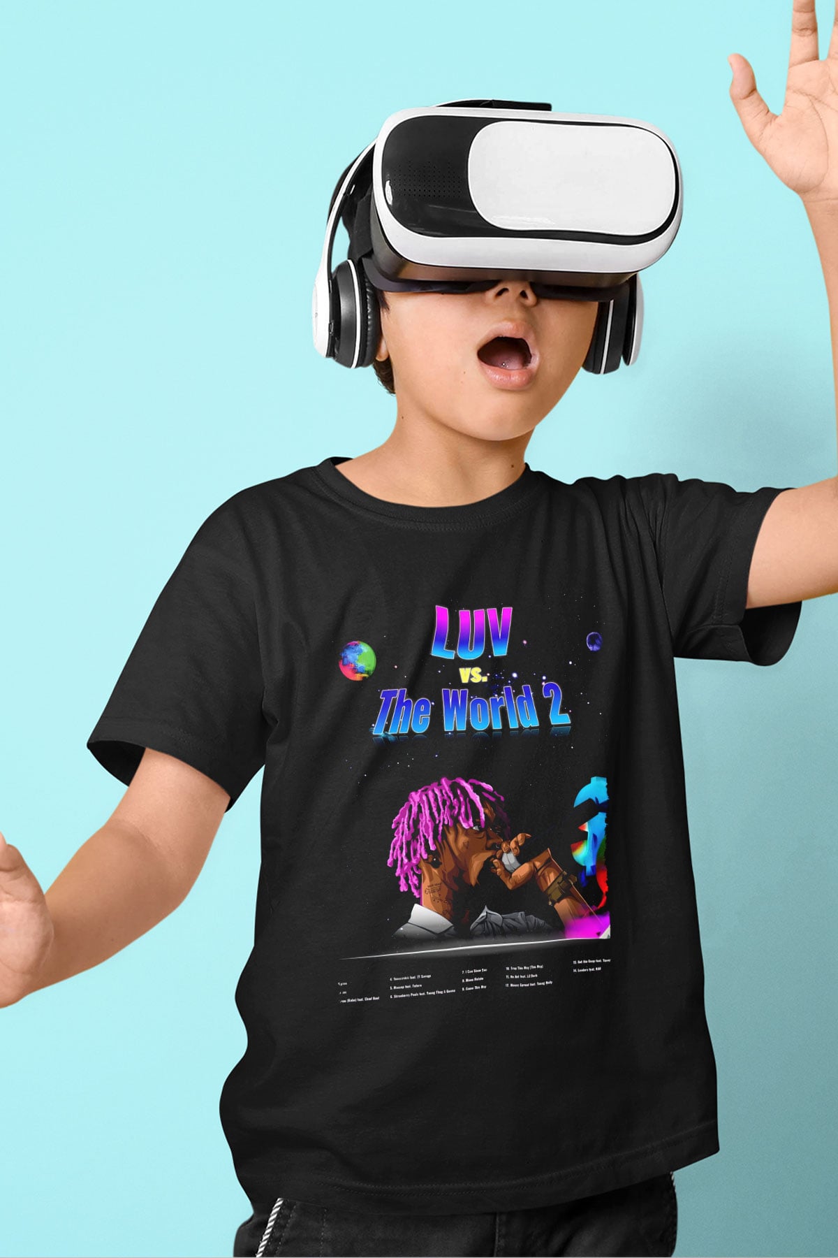 Lil Wayne Siyah Unisex Çocuk Tişört