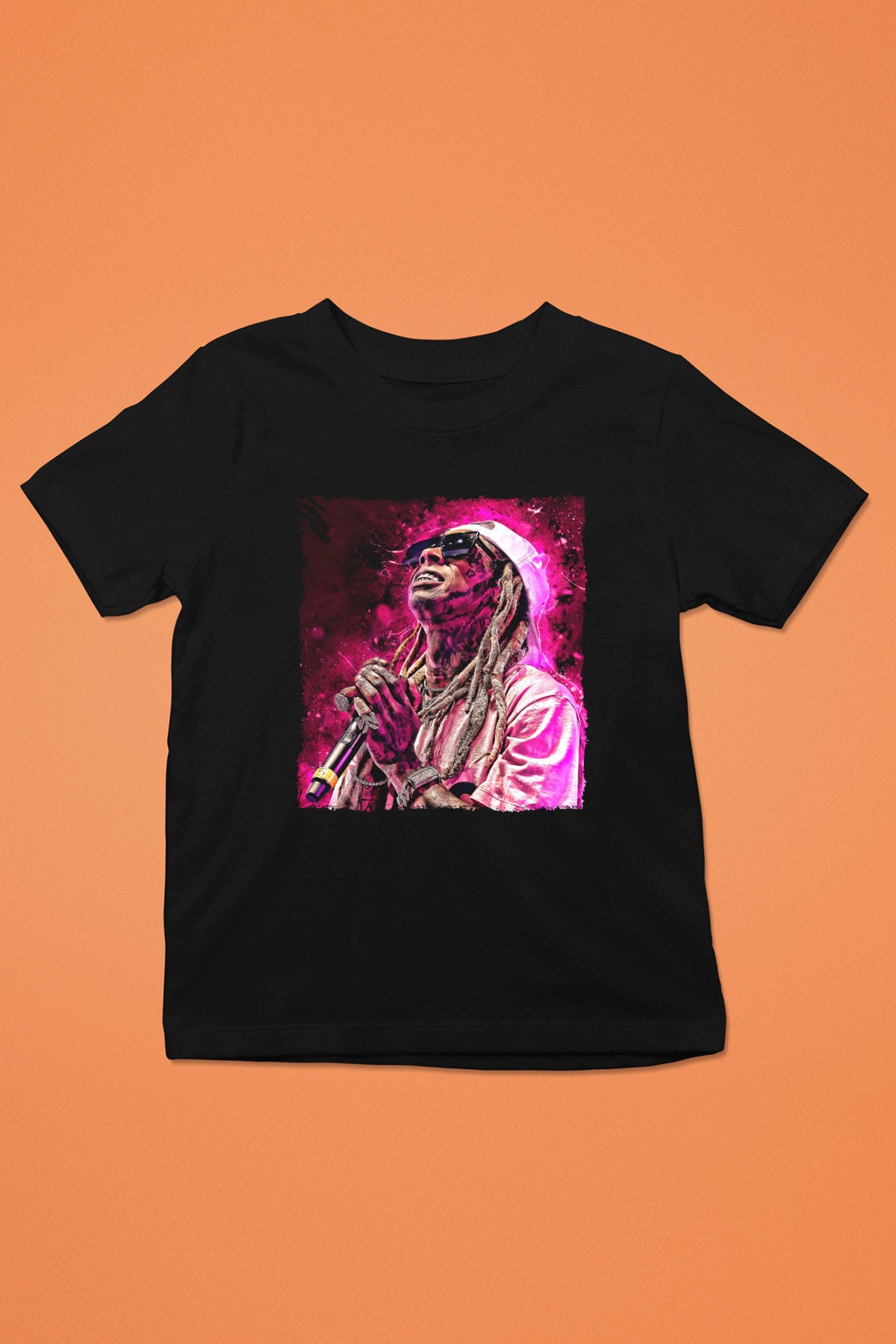 Lil Wayne Siyah Unisex Çocuk Tişört