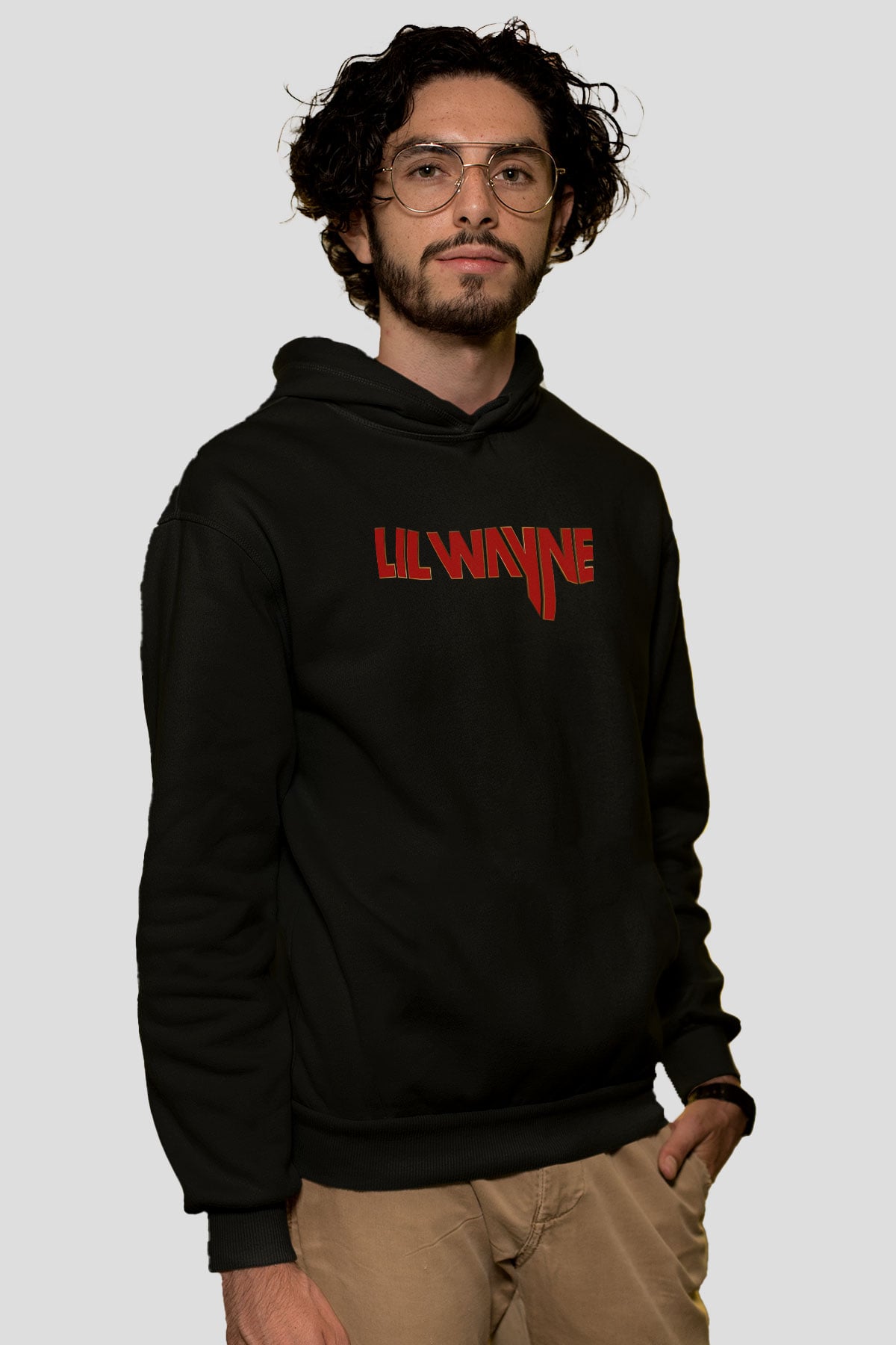 Lil Wayne Siyah Unisex Kapüşonlu Sweatshirt