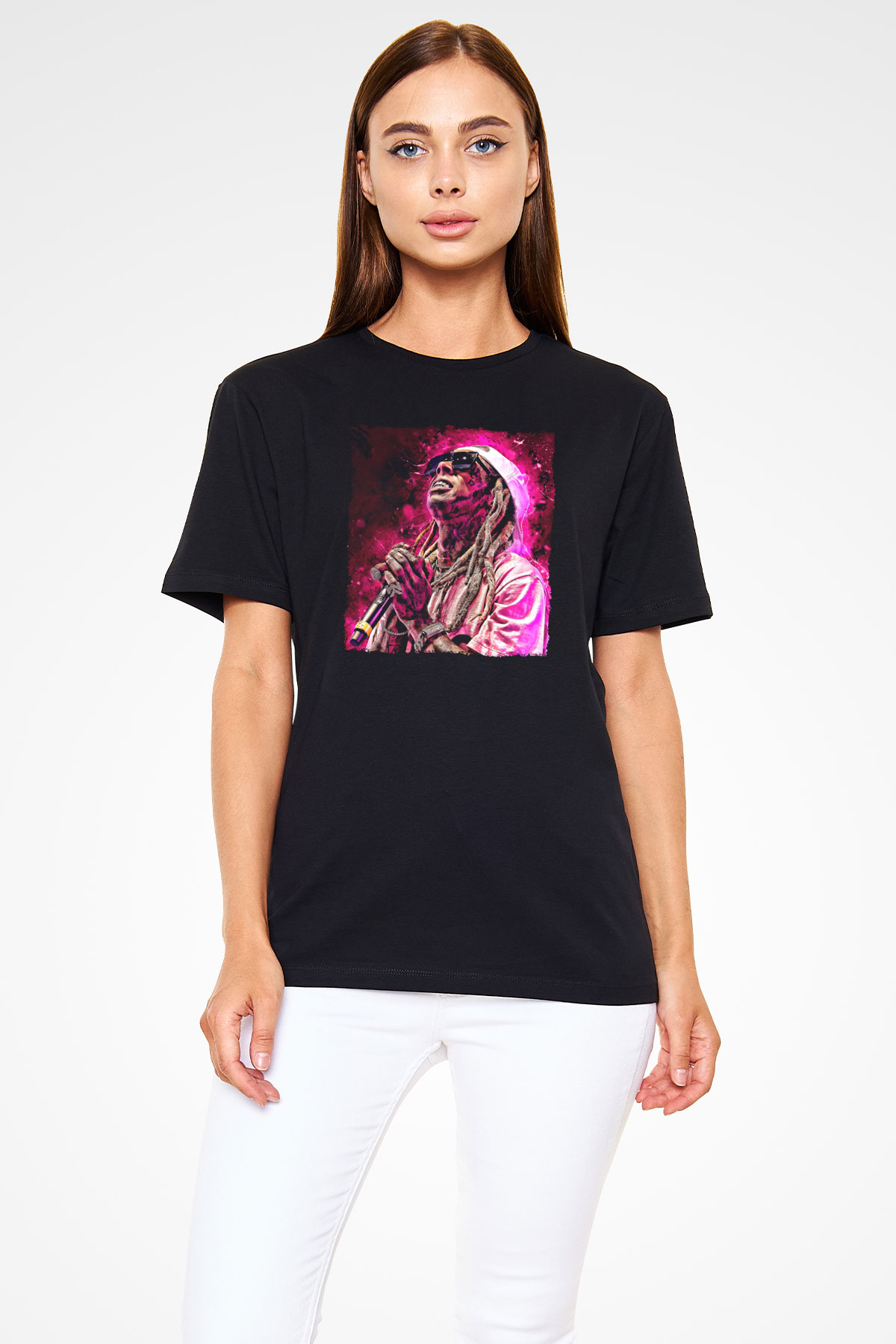 Lil Wayne Siyah Unisex Tişört T-Shirt - TişörtFabrikası