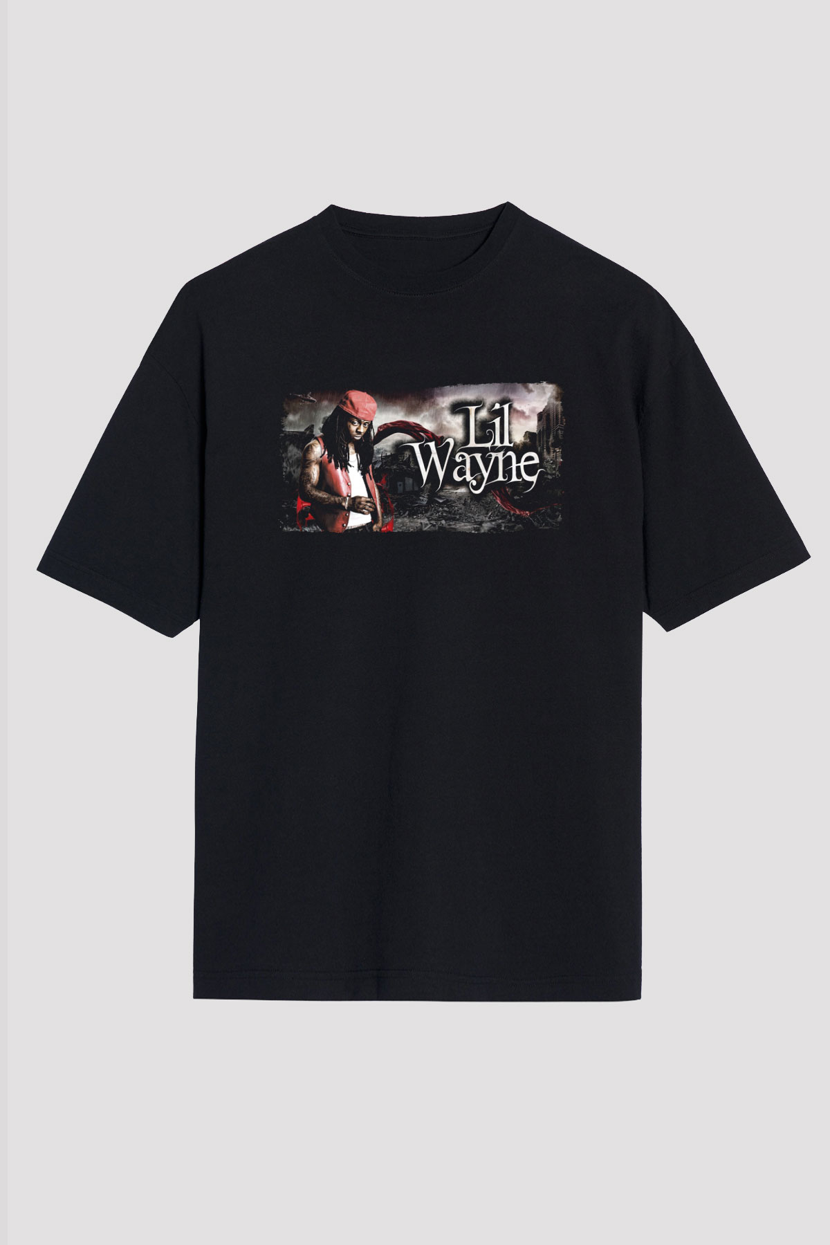Lil Wayne Siyah Unisex Tişört T-Shirt - TişörtFabrikası