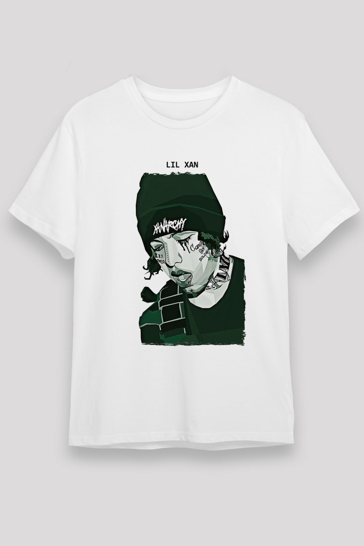 Lil Xan Baskılı Unisex Beyaz Tişört - Tshirt