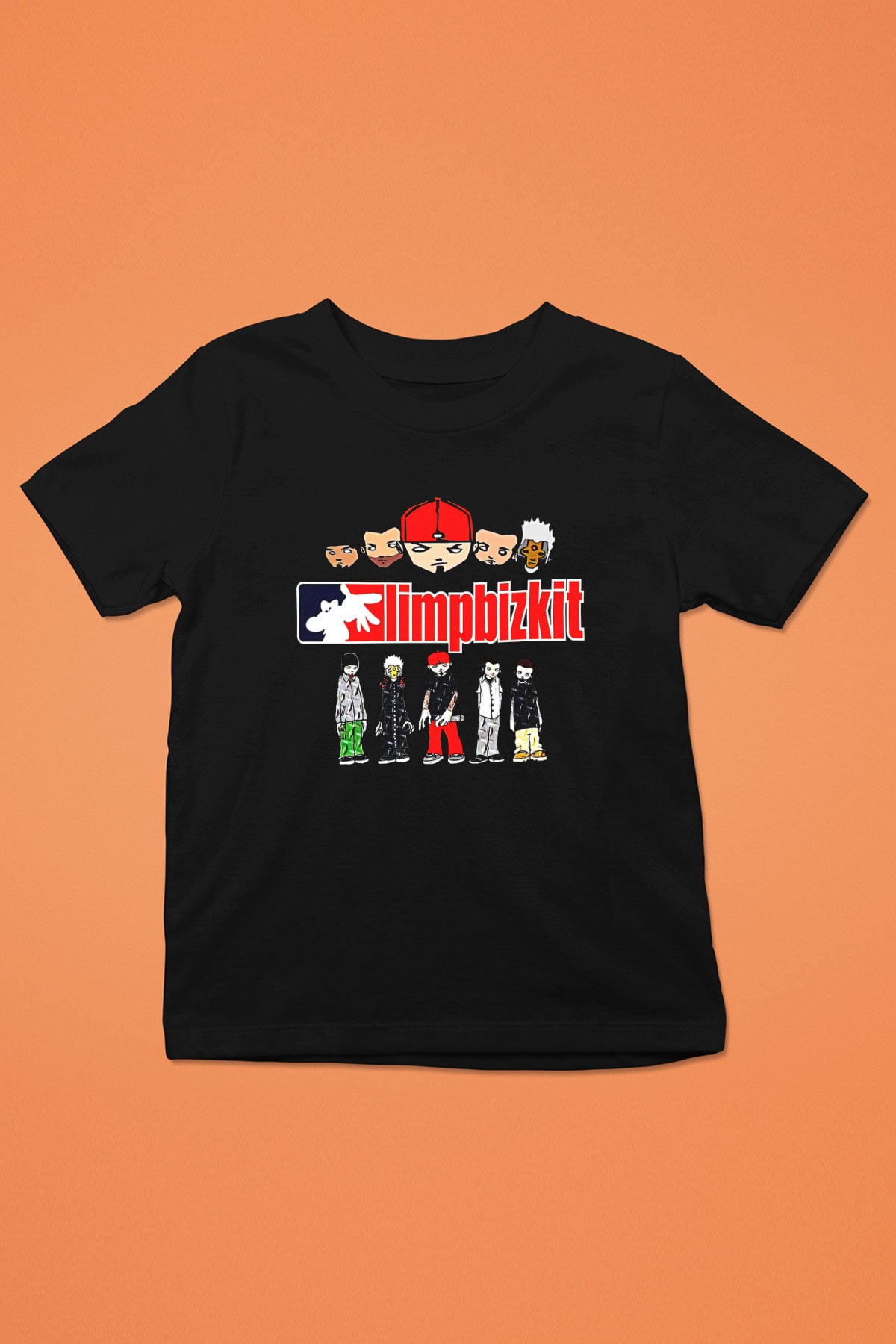 Limp Bizkit Baskılı Unisex Siyah Çocuk Tişört - Tshirt