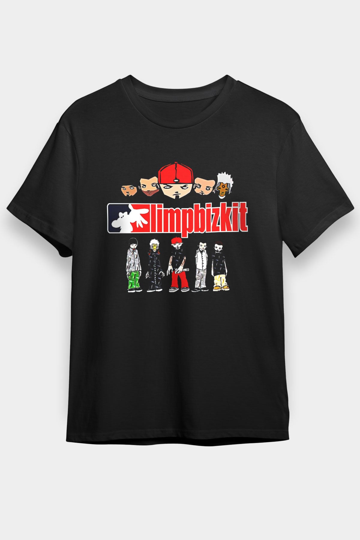 Limp Bizkit Baskılı Unisex Siyah Tişört - Tshirt