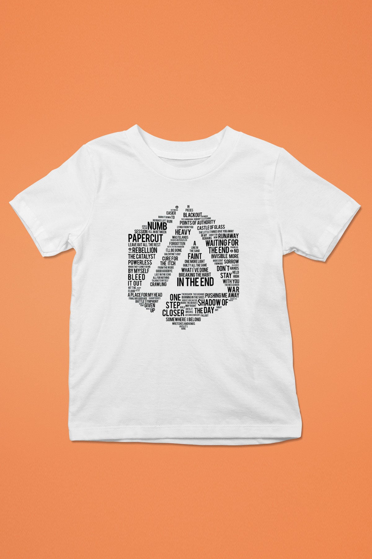 Linkin Park Baskılı Beyaz Unisex Çocuk Tişört