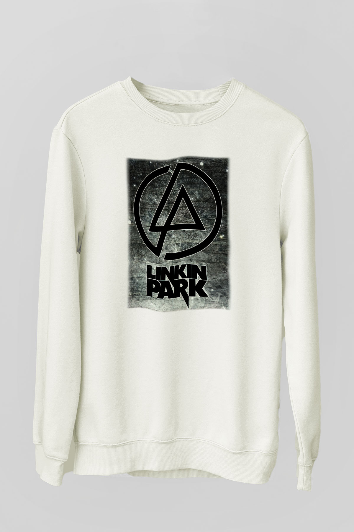 Linkin Park Beyaz Unisex Sweatshirt