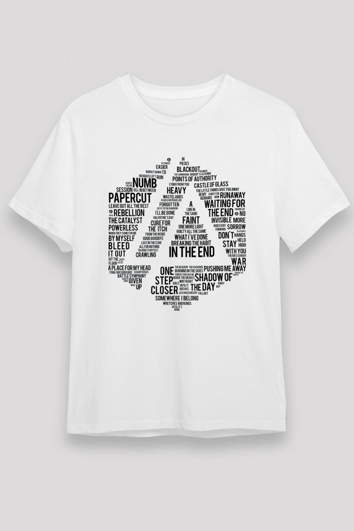Linkin Park Beyaz Unisex Tişört T-Shirt - TişörtFabrikası
