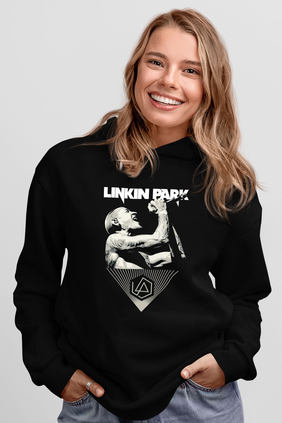 Linkin Park Siyah Unisex Hoodie