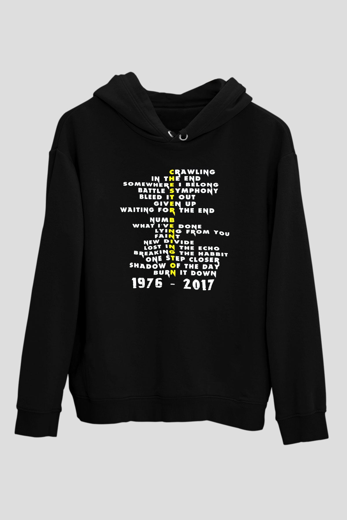 Linkin Park Siyah Unisex Kapüşonlu Sweatshirt