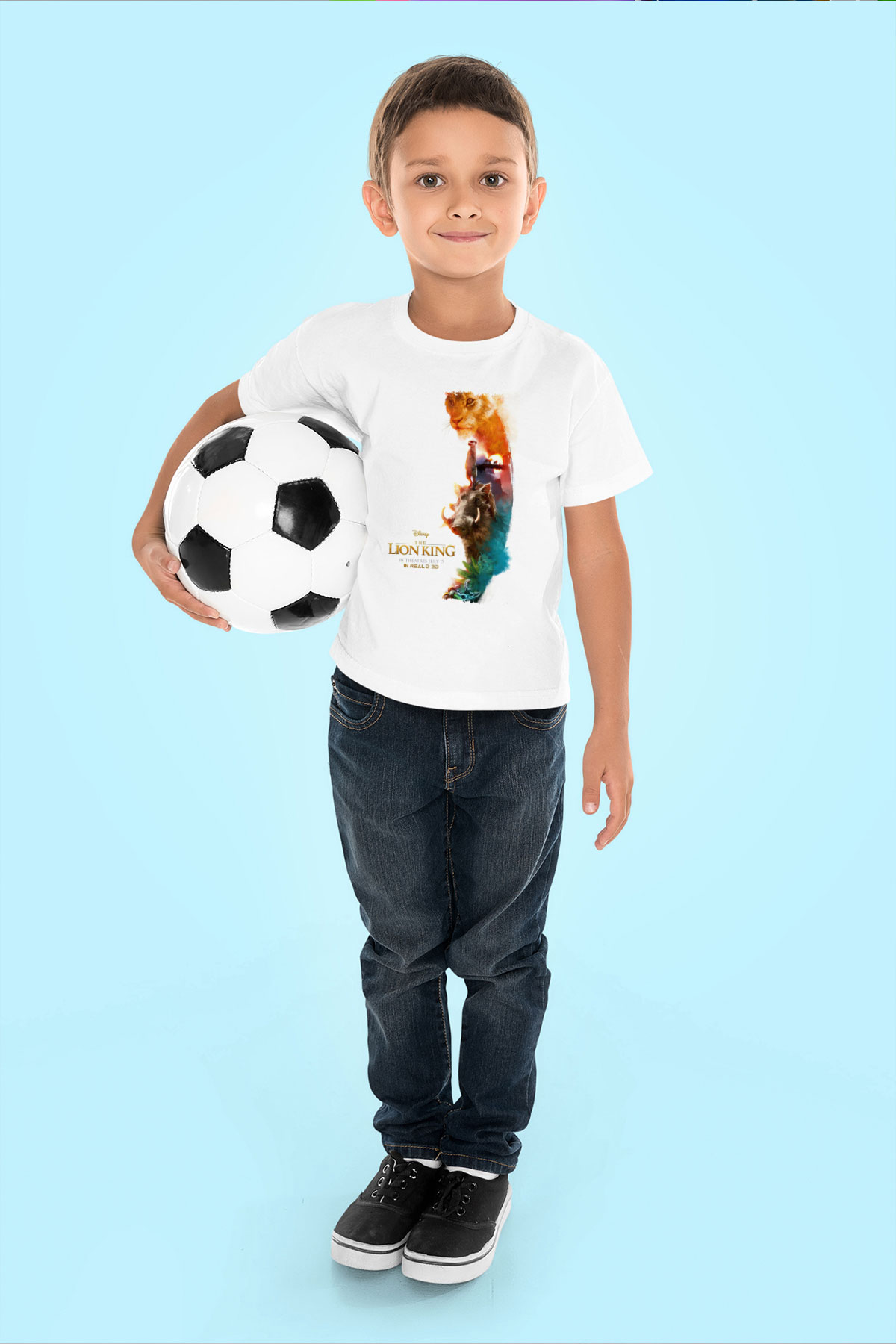Lion King Beyaz Unisex Çocuk Tişört