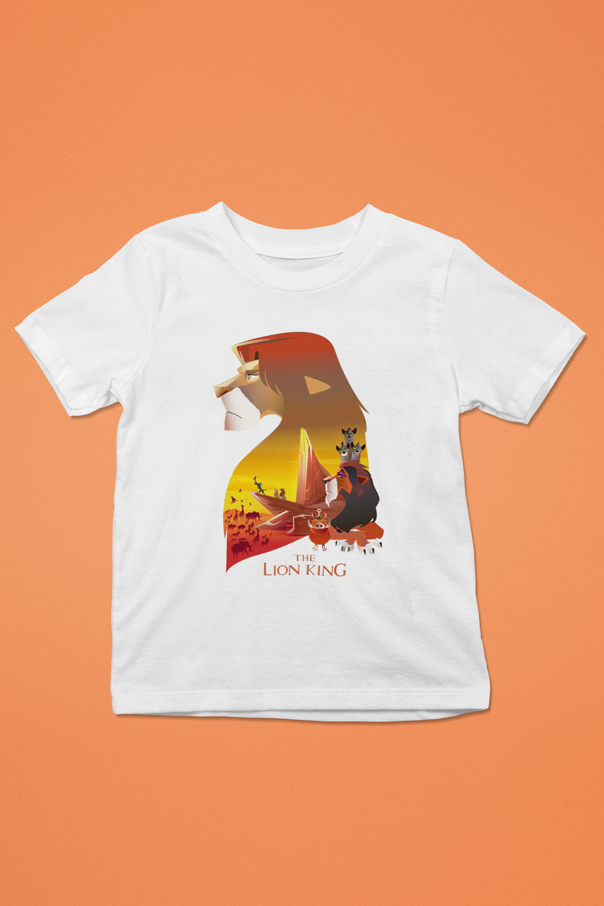 Lion King Beyaz Unisex Çocuk Tişört