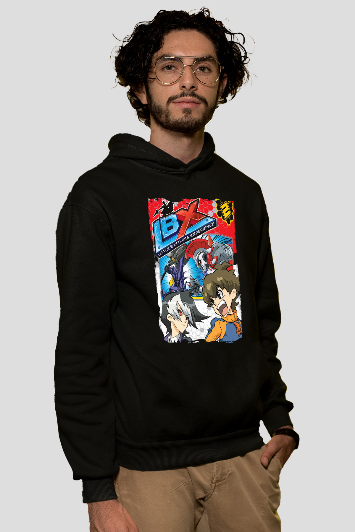 Little Battlers Experience Siyah Unisex Hoodie