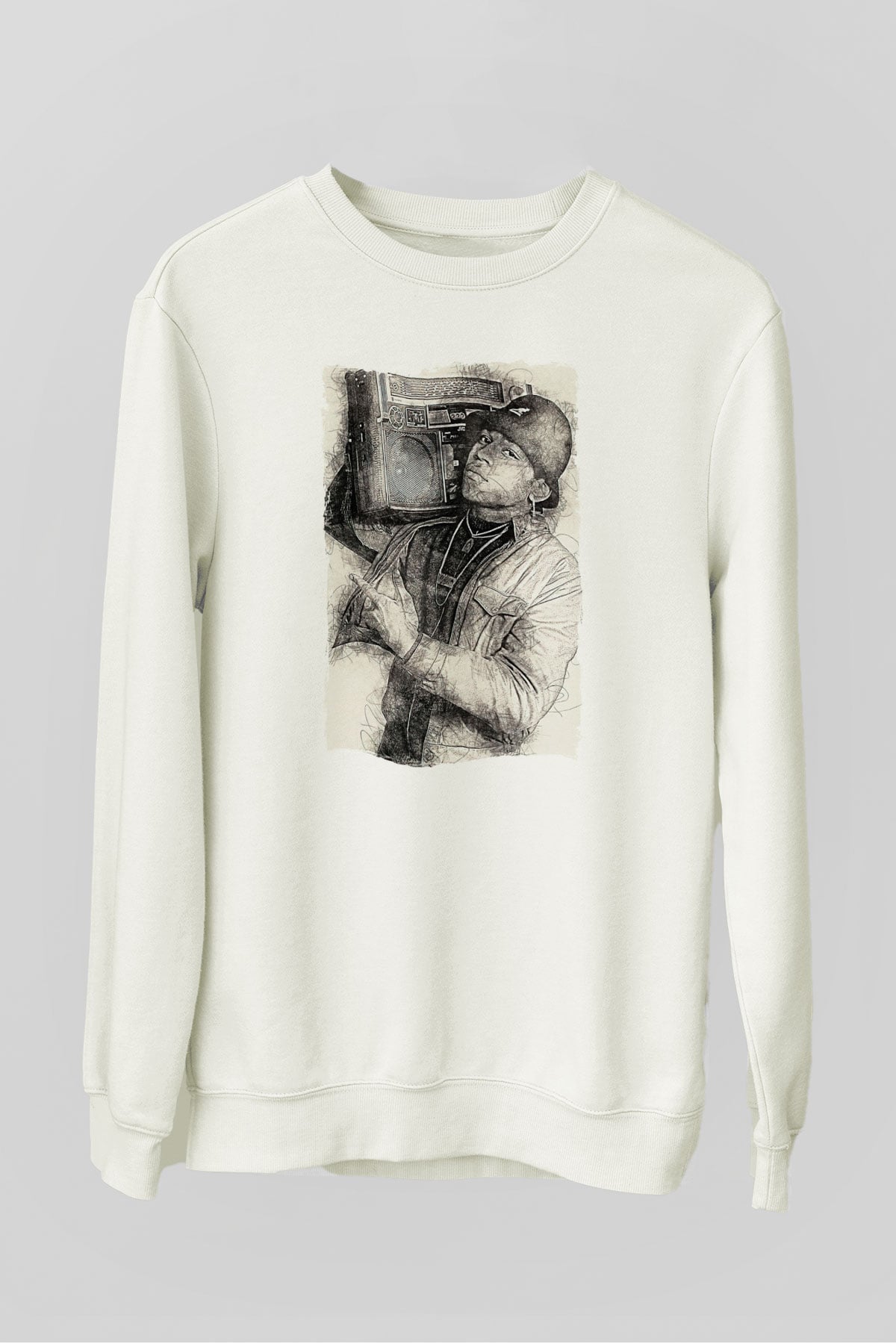 LL Cool J Beyaz Unisex Sweatshirt