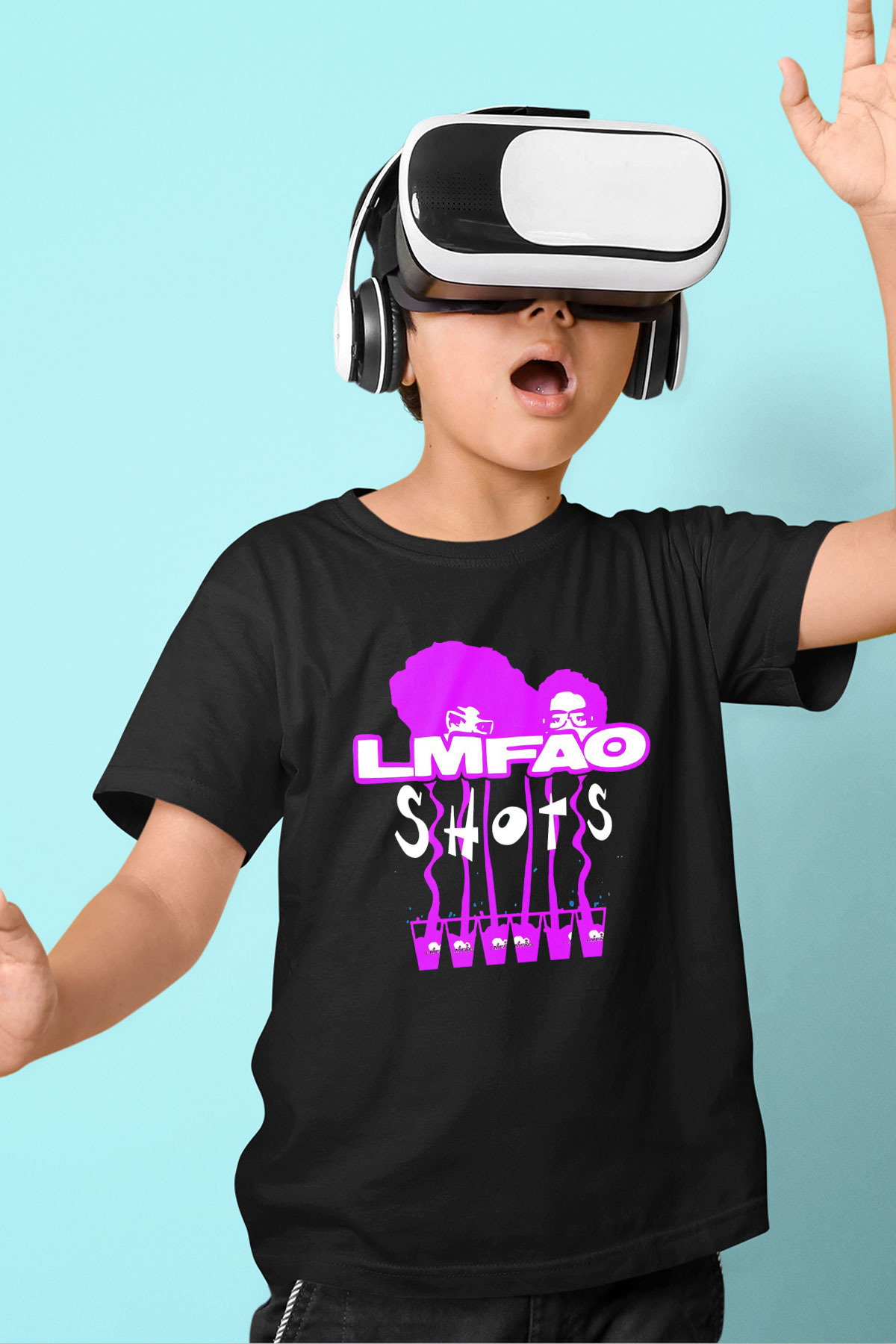 LMFAO Siyah Unisex Çocuk Tişört