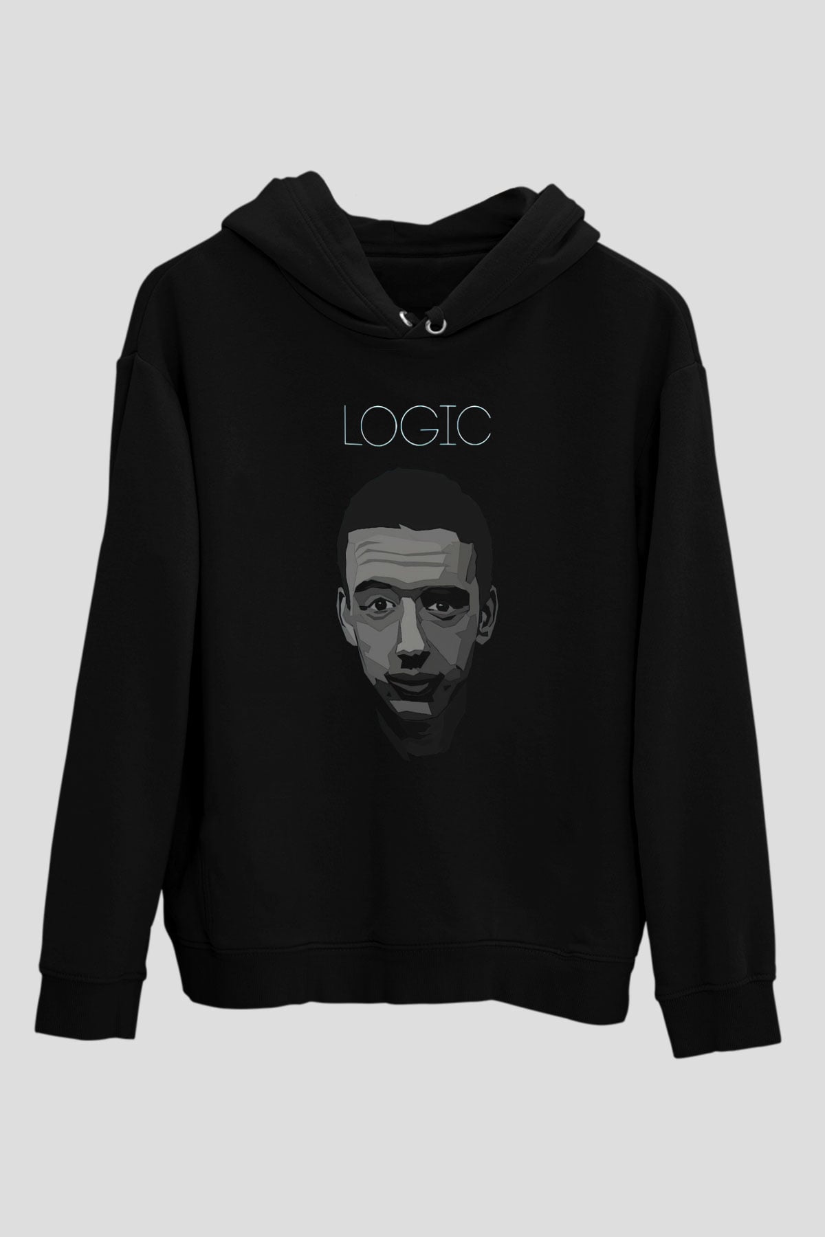 Logic Siyah Unisex Hoodie