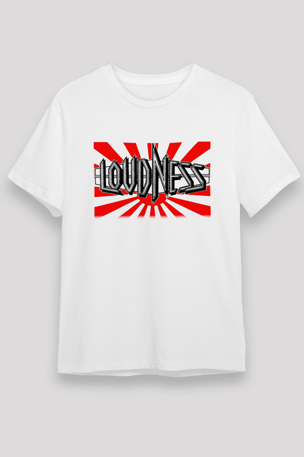 Loudness Beyaz Unisex Tişört T-Shirt - TişörtFabrikası