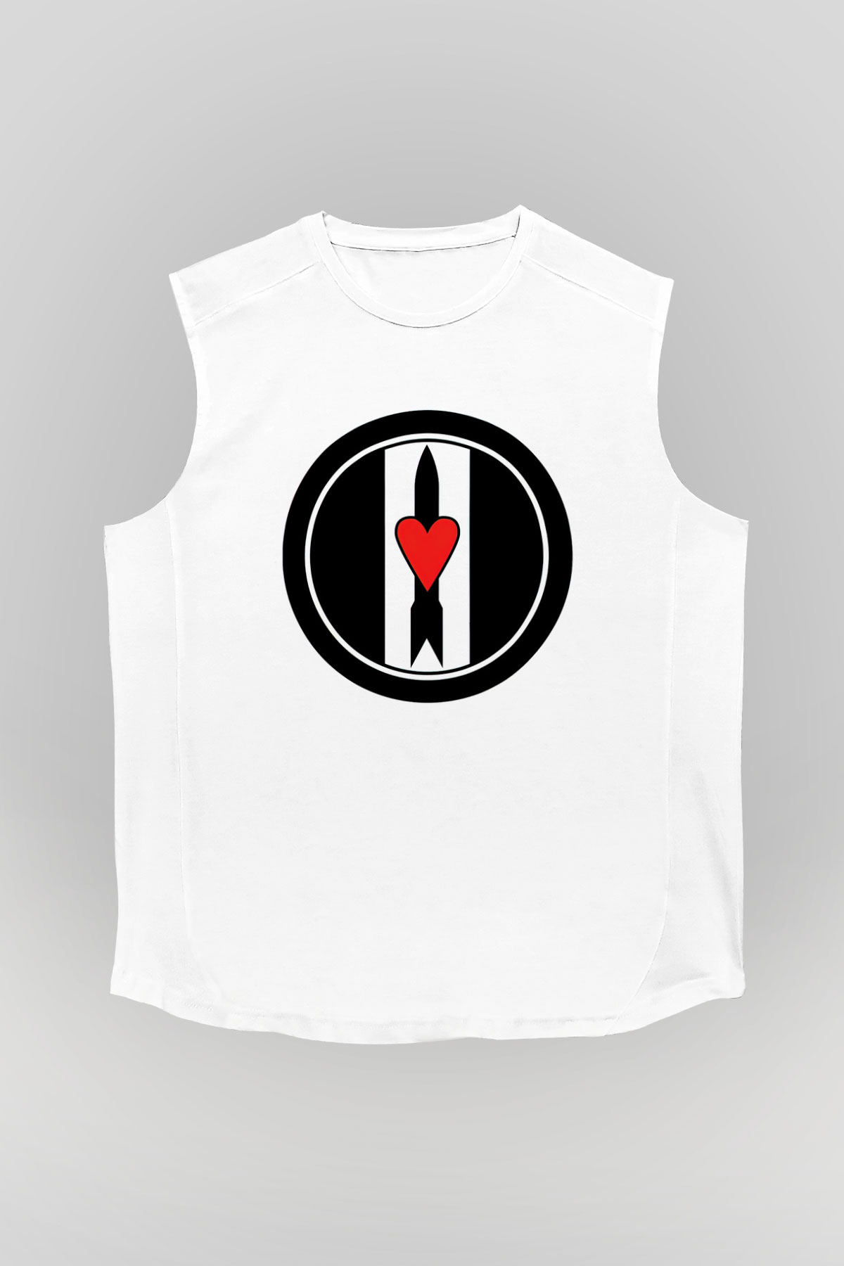 Love and Rockets Beyaz Unisex Kolsuz Tişört