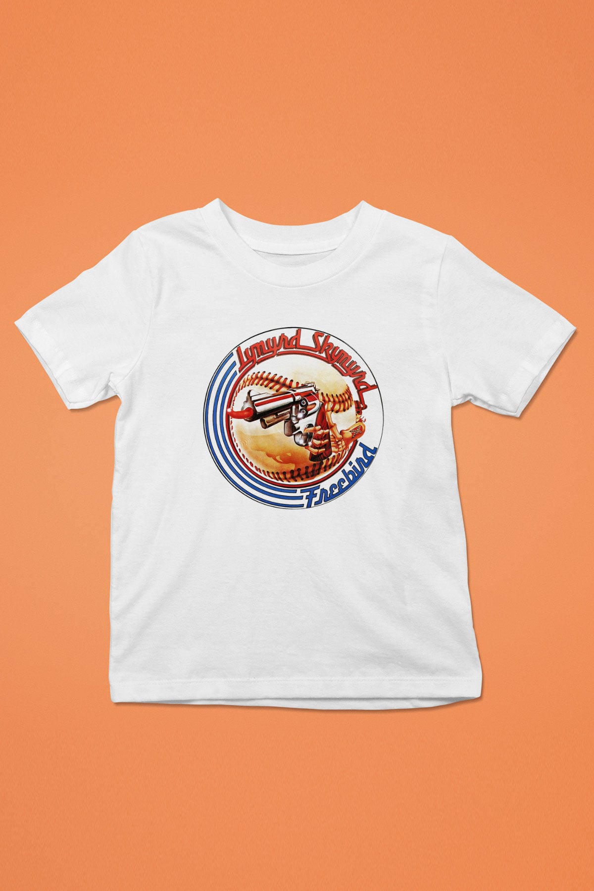 Lynyrd Skynyrd Baskılı Beyaz Unisex Çocuk Tişört