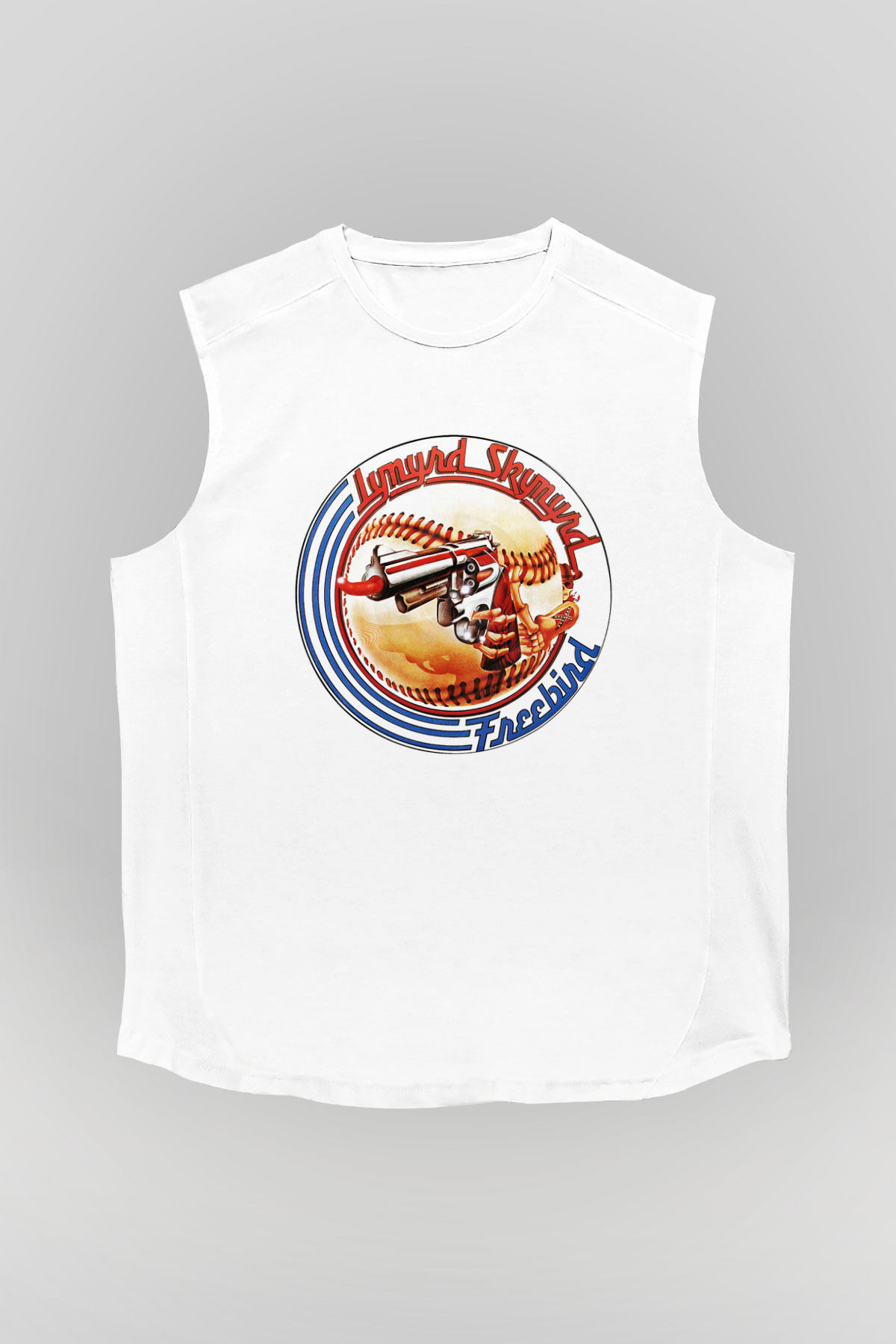 Lynyrd Skynyrd Beyaz Unisex Kolsuz Tişört