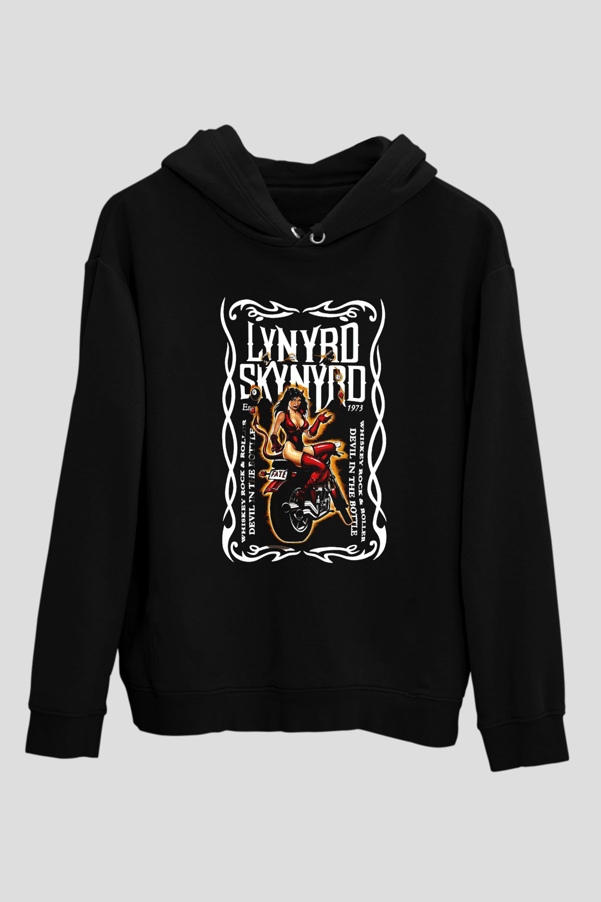 Lynyrd Skynyrd Siyah Unisex Hoodie