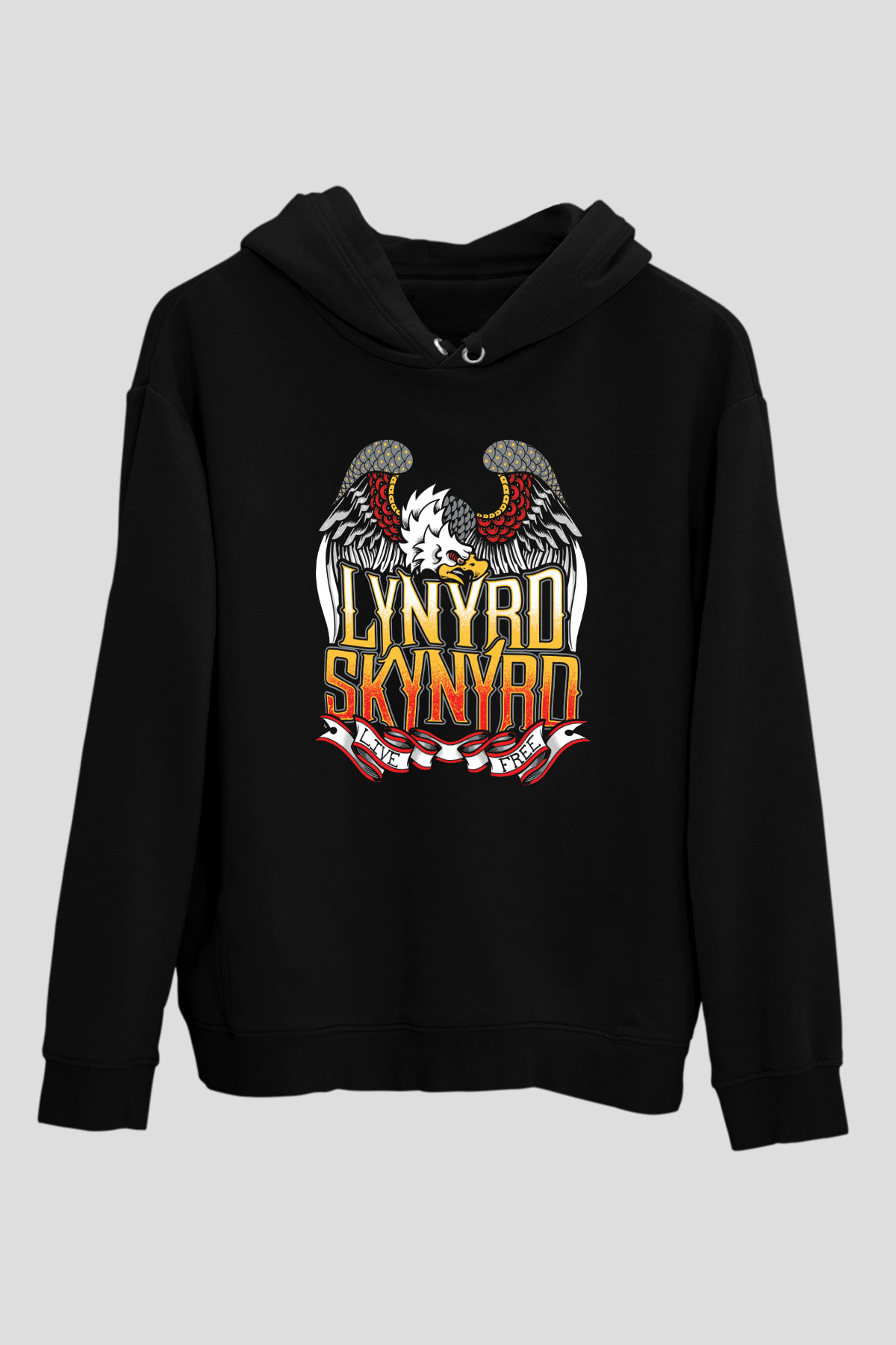 Lynyrd Skynyrd Siyah Unisex Hoodie