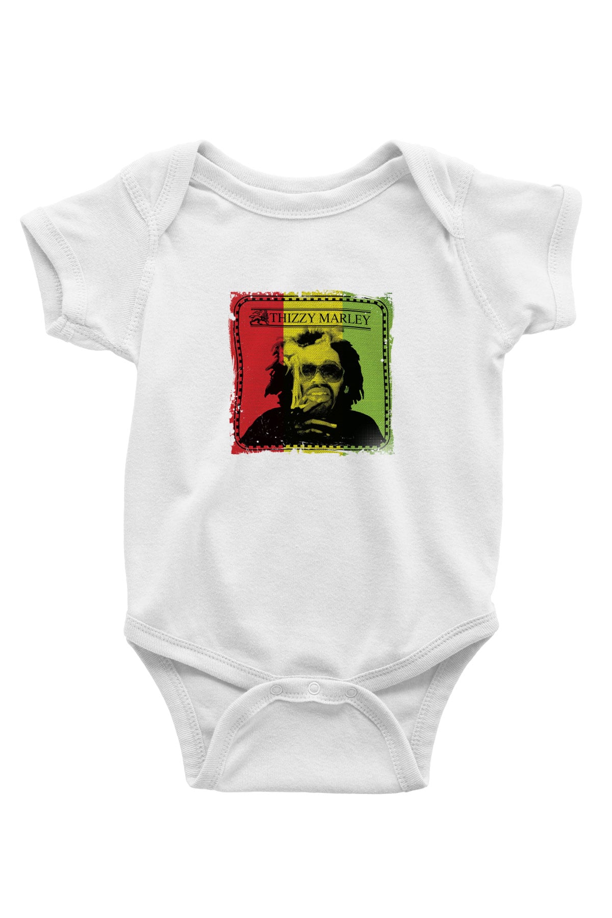 Mac Dre Baskılı Unisex Beyaz Bebek Body - Zıbın