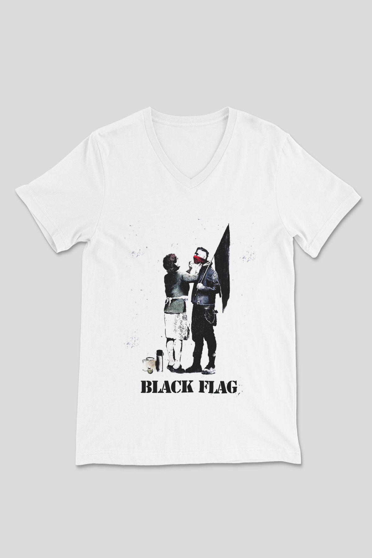 Machine Gun Kelly Beyaz Unisex V Yaka Tişört T-Shirt
