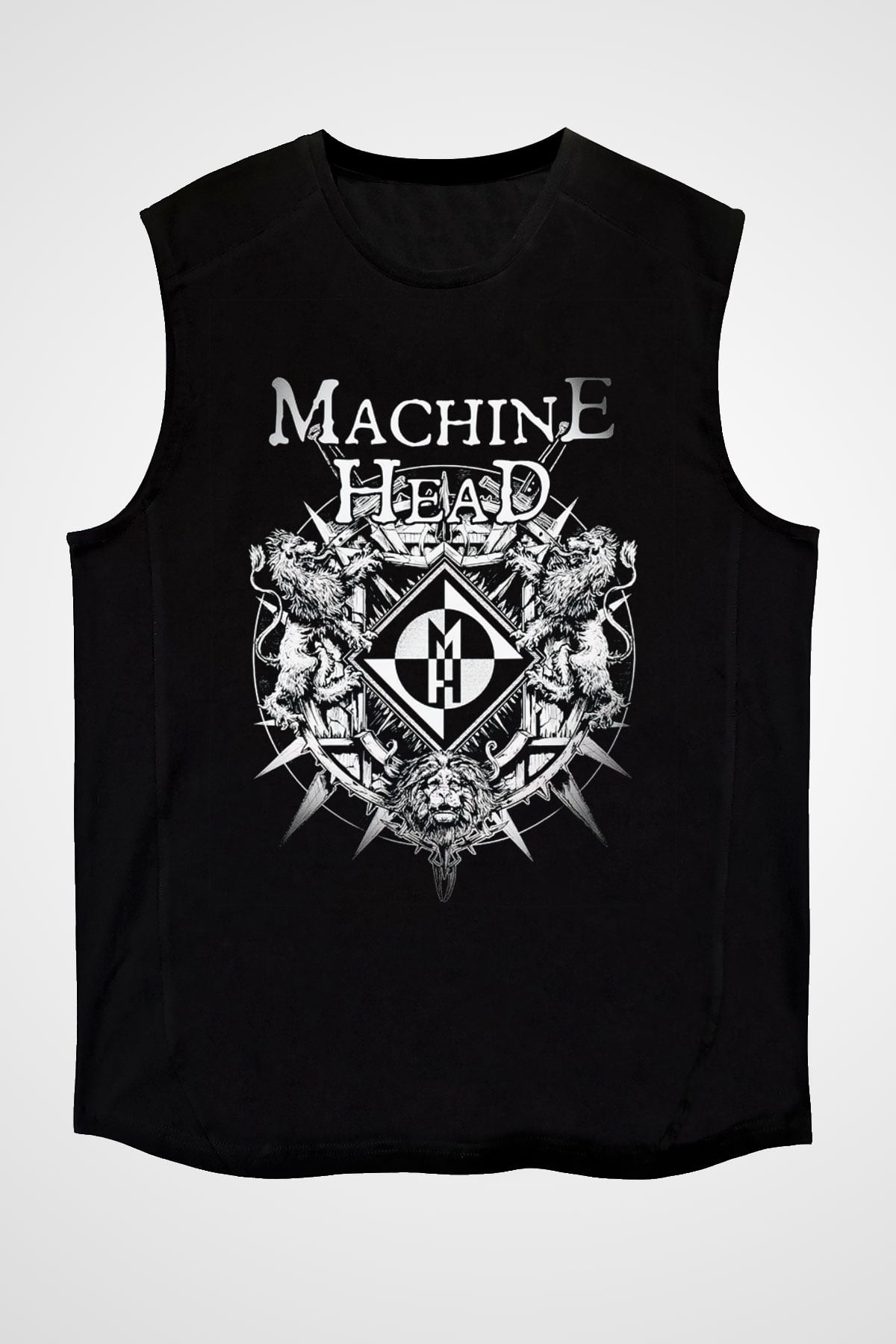 Machine Head Siyah Unisex Kolsuz Tişört