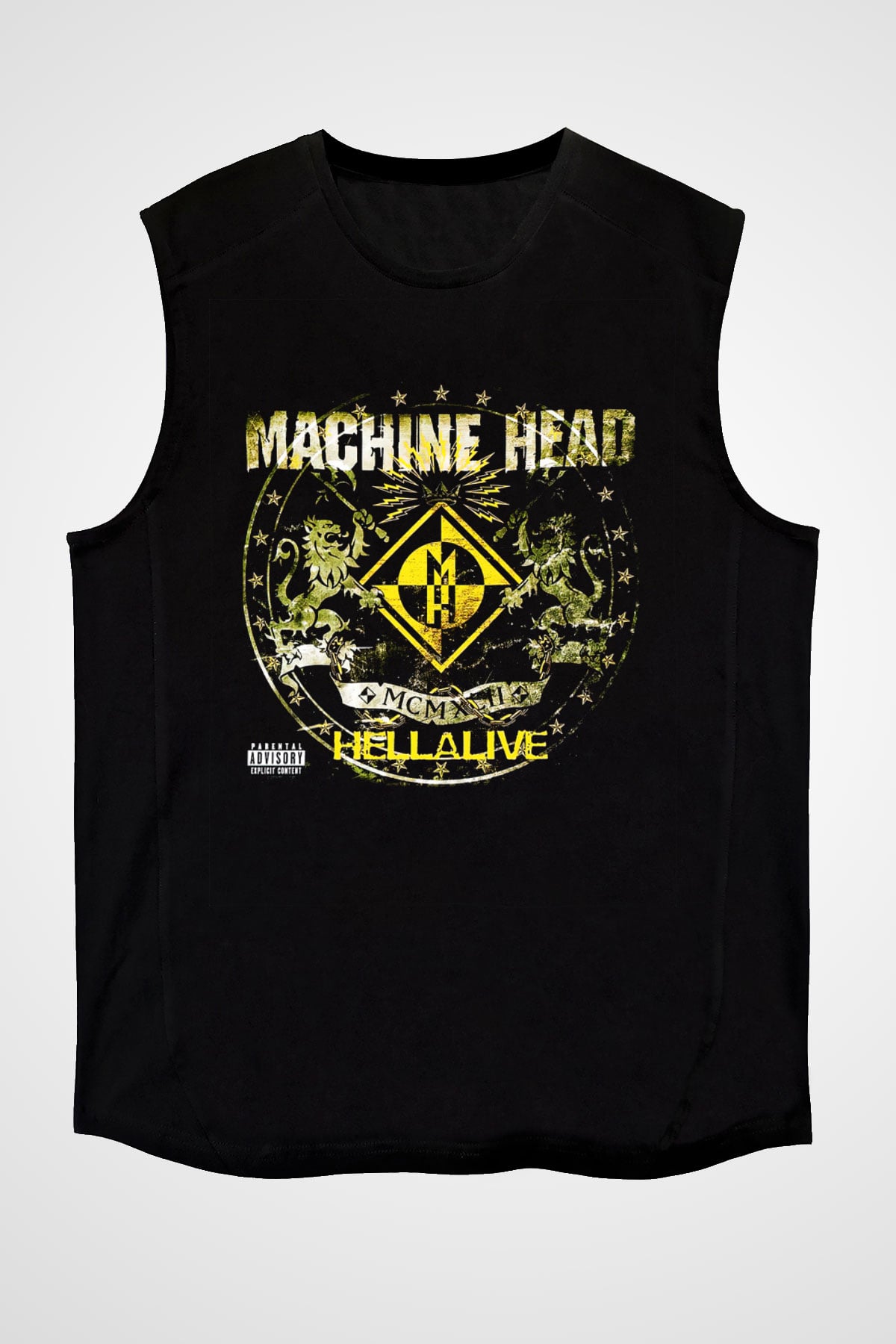 Machine Head Siyah Unisex Kolsuz Tişört