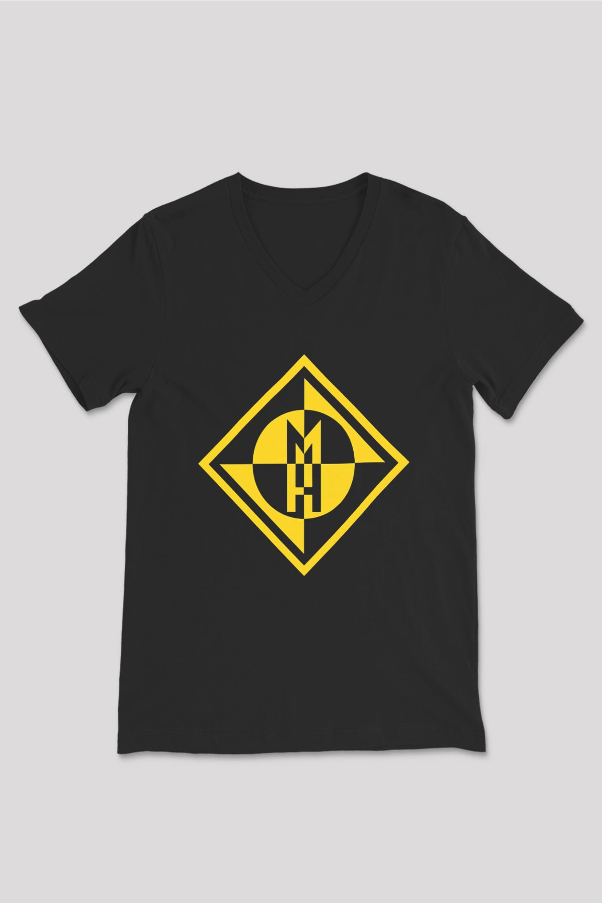 Machine Head Siyah Unisex V Yaka Tişört T-Shirt