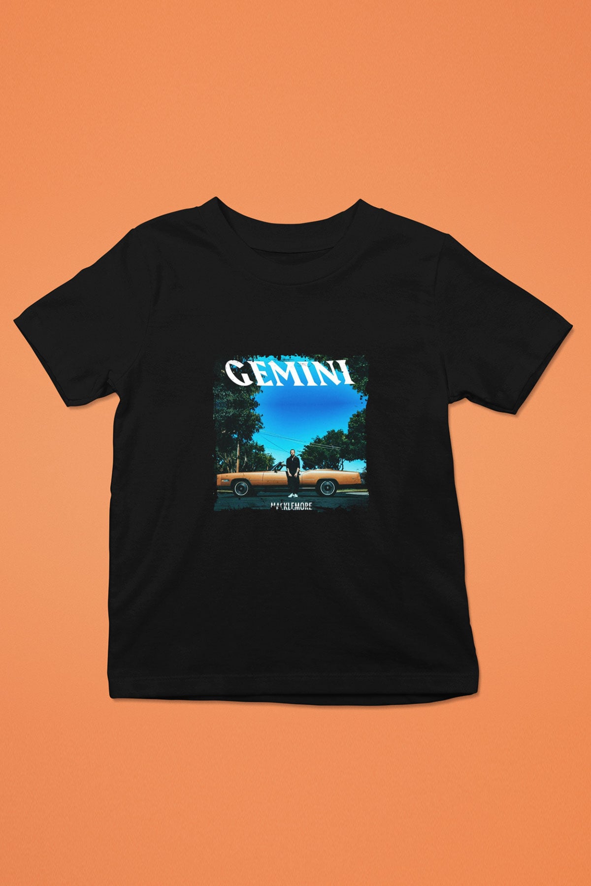 Macklemore Baskılı Unisex Siyah Çocuk Tişört