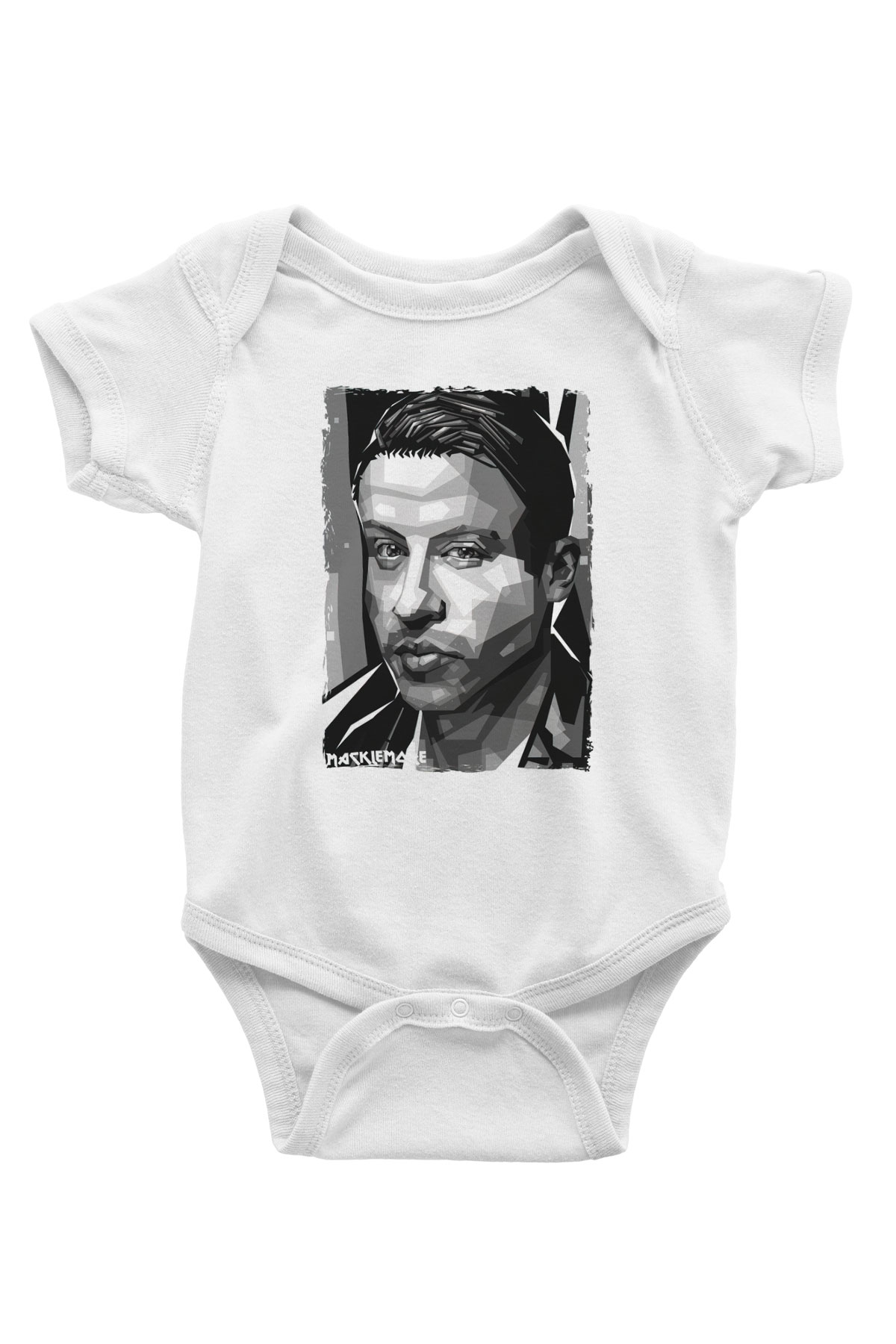 Macklemore Beyaz Bebek Body - Zıbın