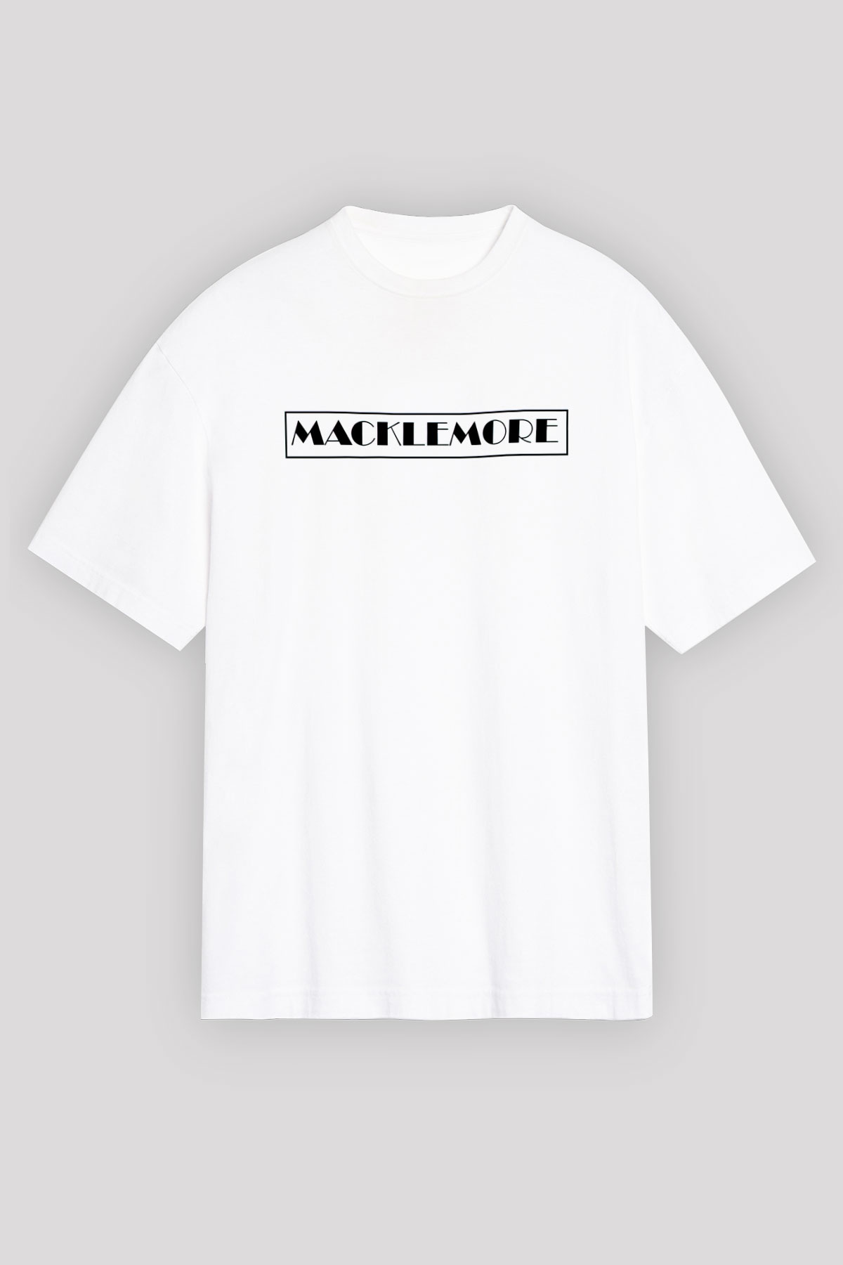 Macklemore Beyaz Unisex Tişört T-Shirt - TişörtFabrikası