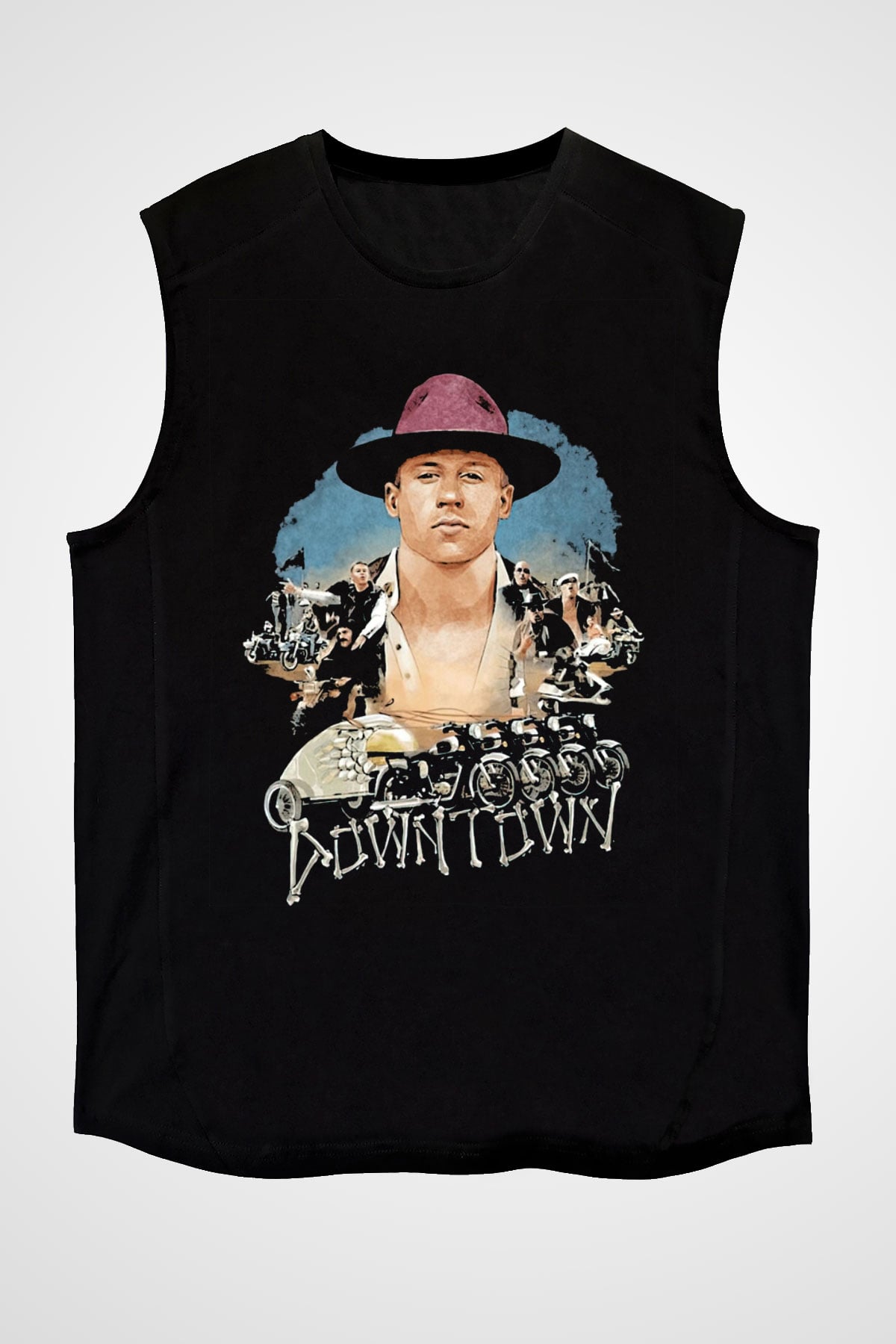Macklemore Siyah Unisex Kolsuz Tişört