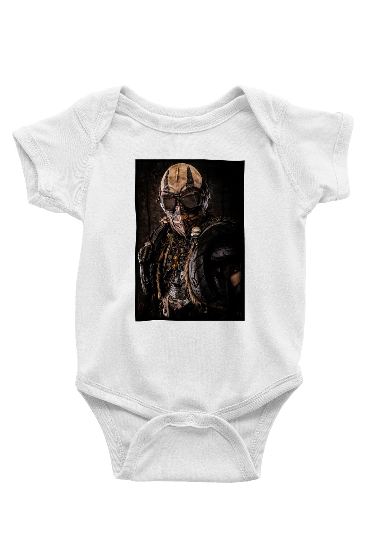 Mad Max Baskılı Beyaz Unisex Bebek Body - Zıbın