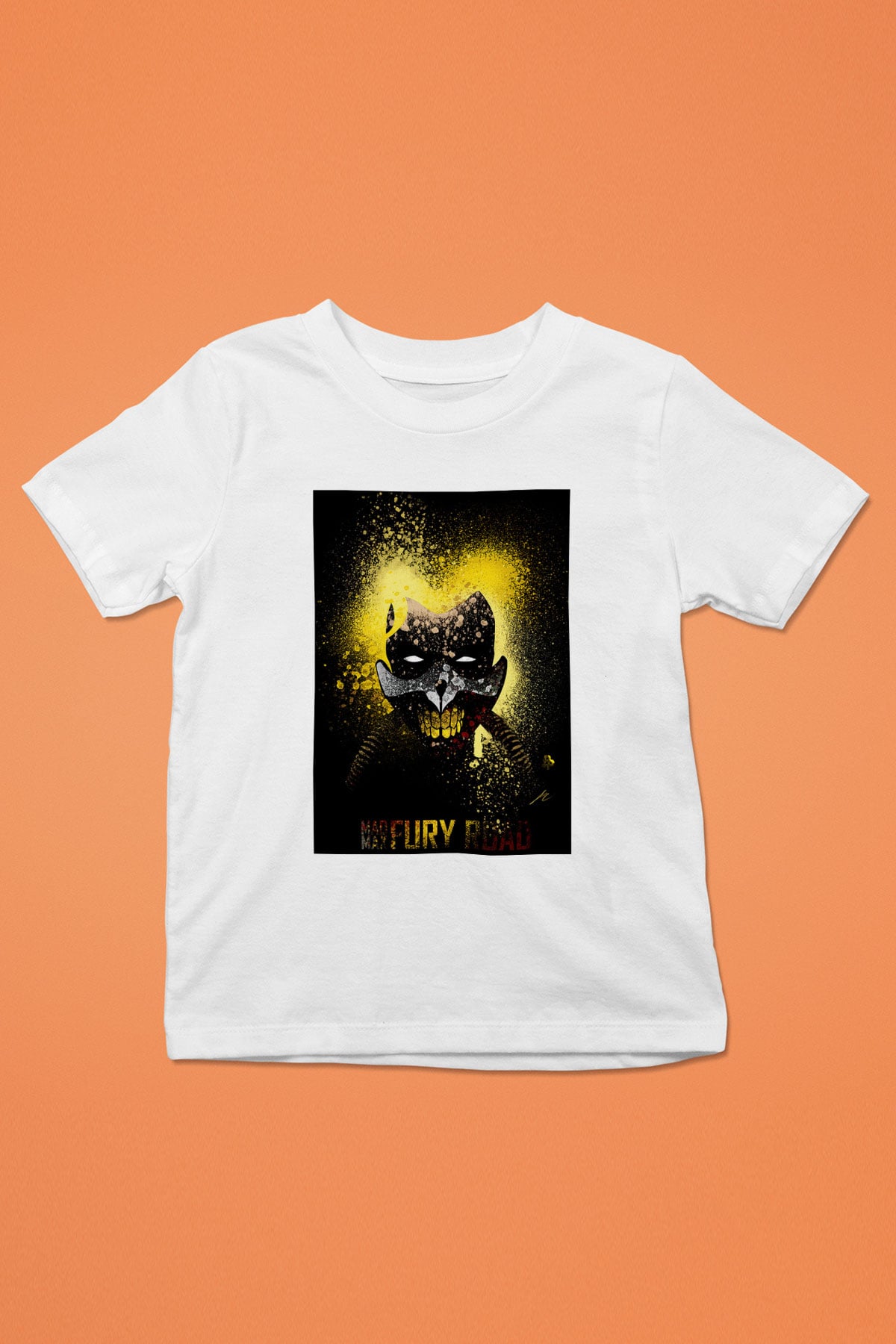Mad Max Baskılı Beyaz Unisex Çocuk Tişört