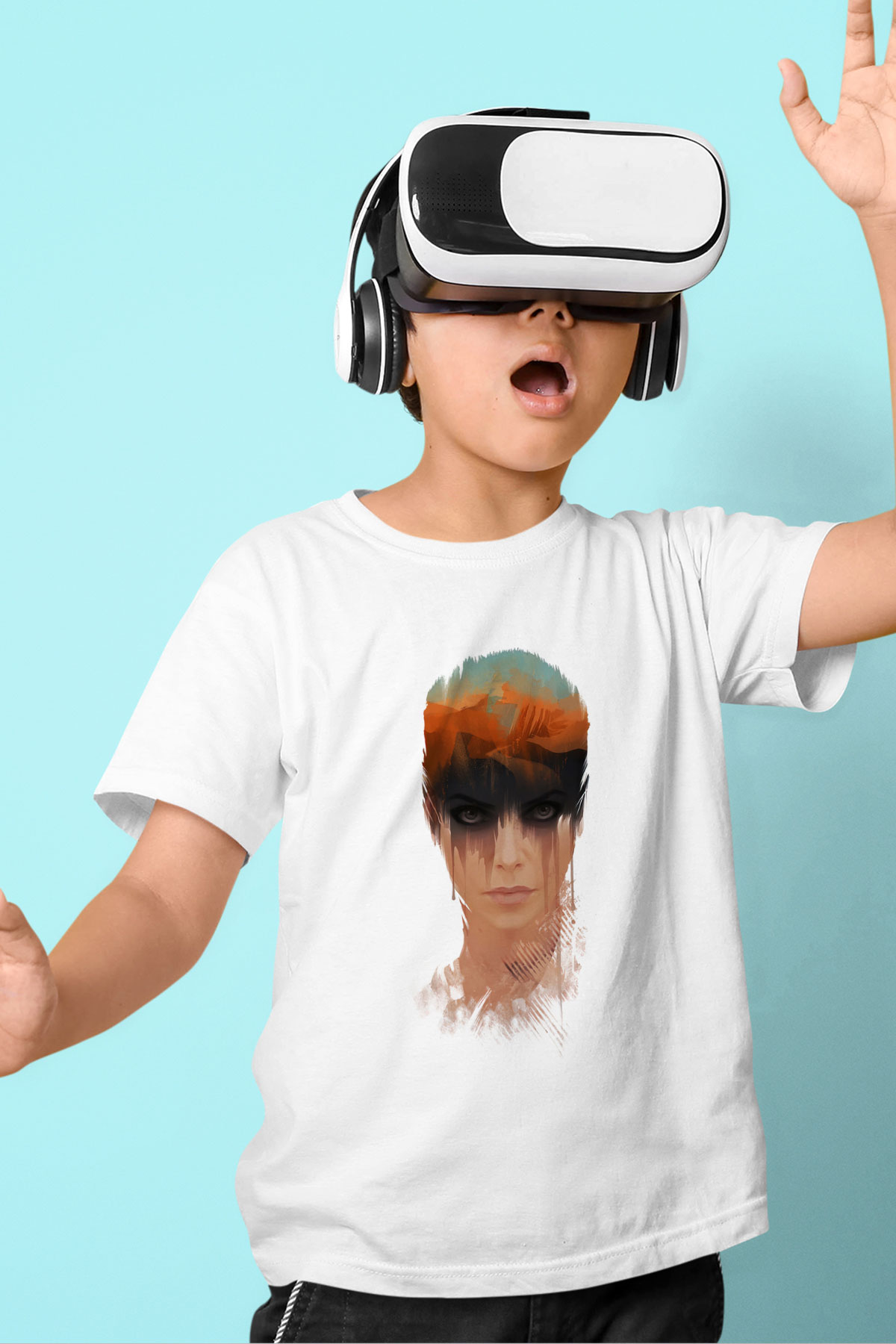 Mad Max Baskılı Beyaz Unisex Çocuk Tişört