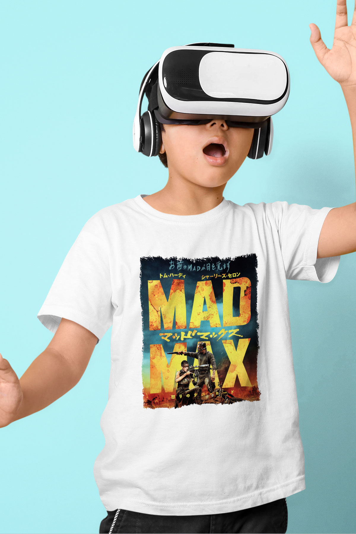 Mad Max Beyaz Unisex Çocuk Tişört