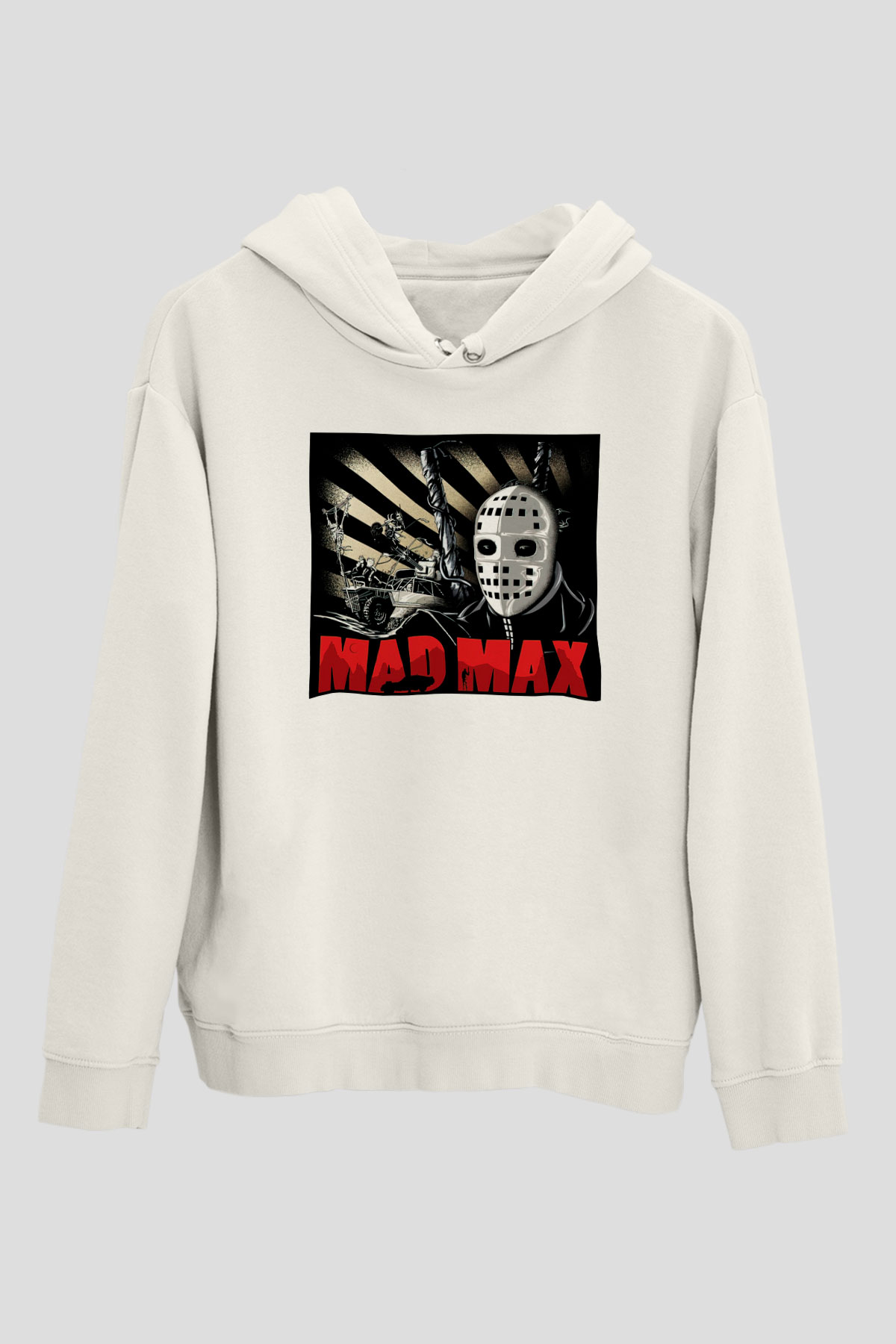 Mad Max Beyaz Unisex Hoodie