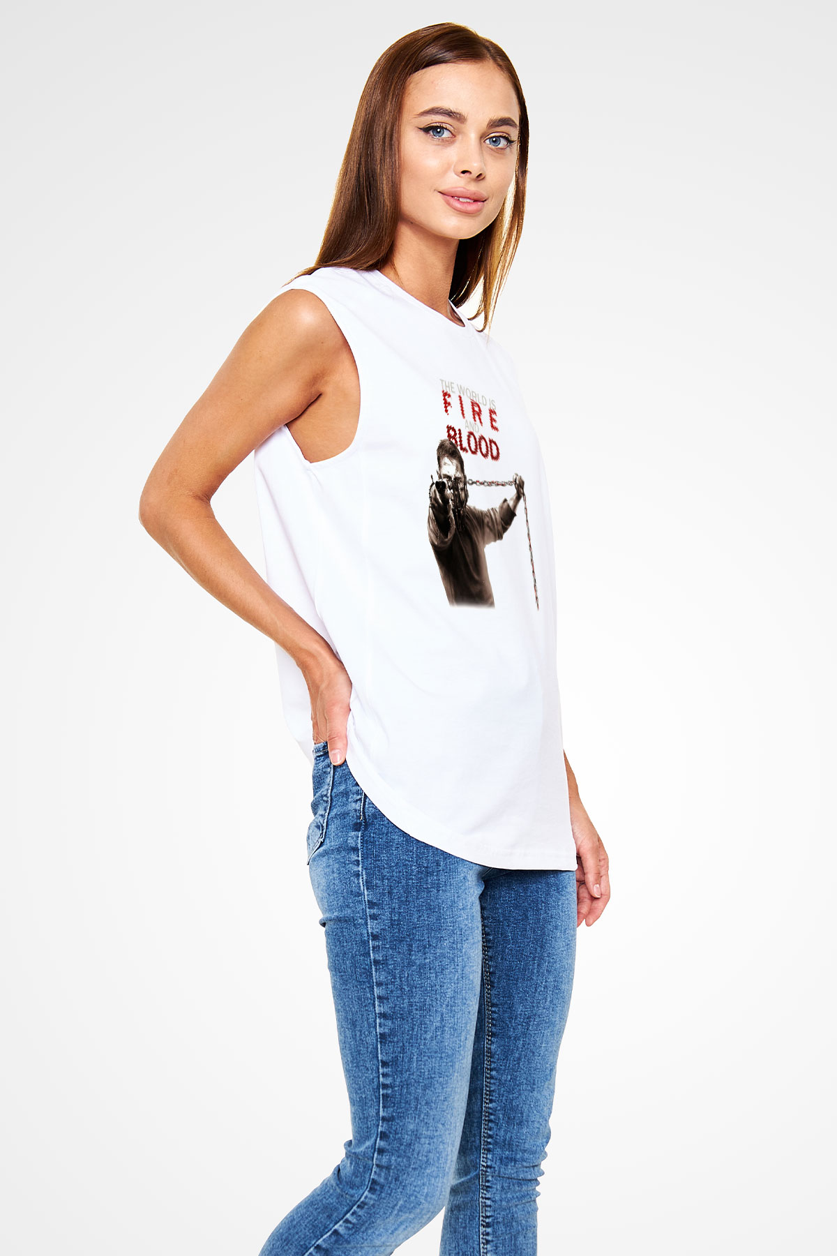 Mad Max Beyaz Unisex Kolsuz Tişört
