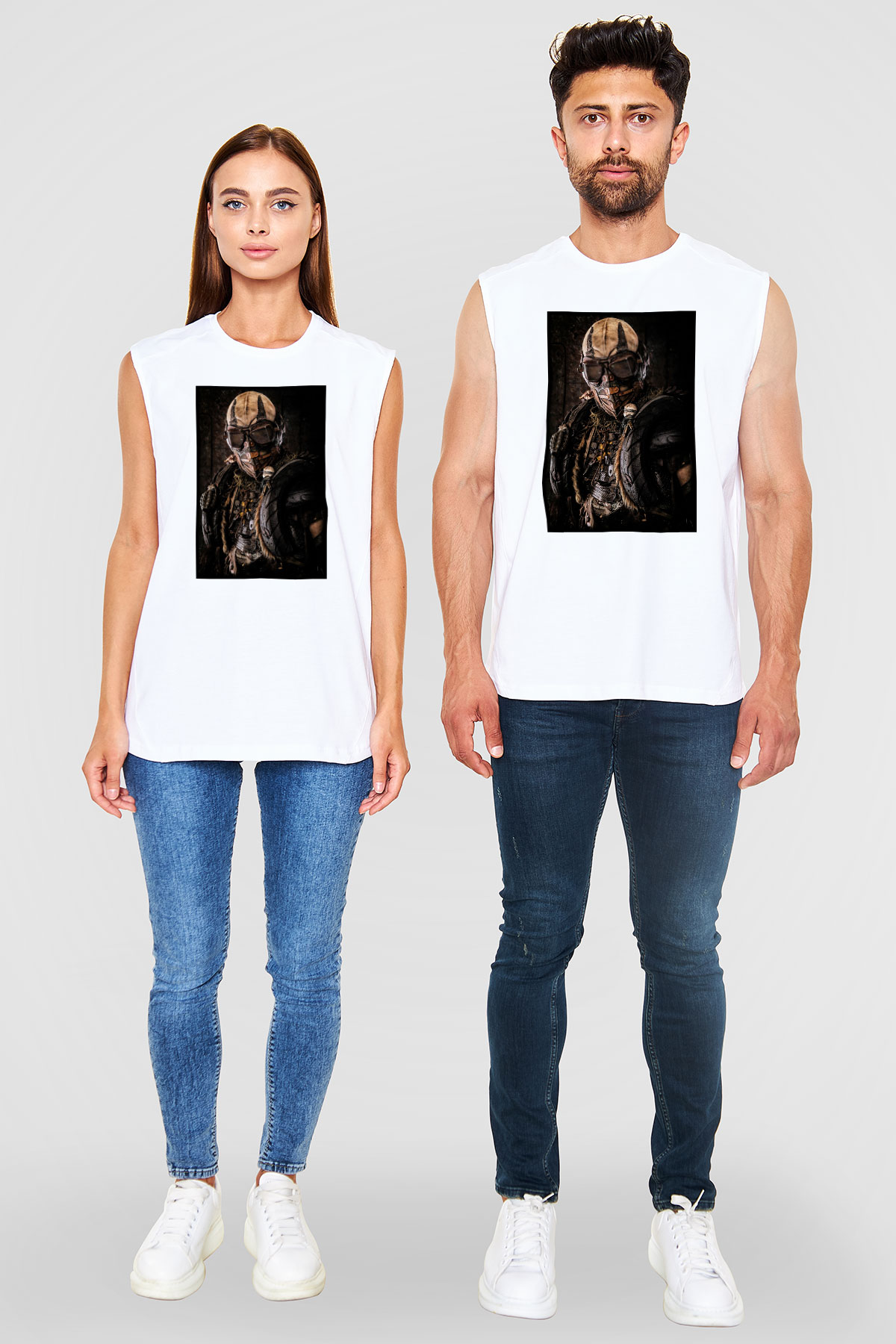 Mad Max Beyaz Unisex Kolsuz Tişört